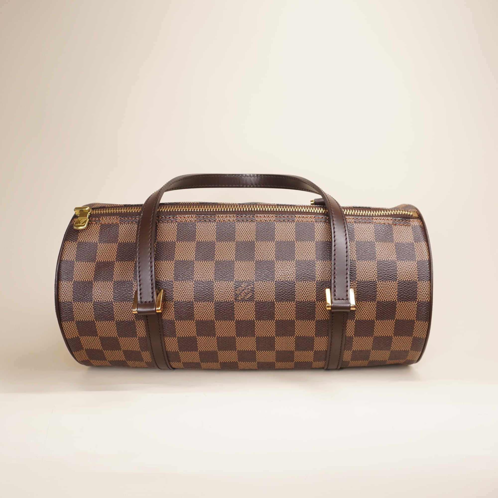 PRE-OWNED LV Damier Ebene Papillon 30 Shoulder Bag
