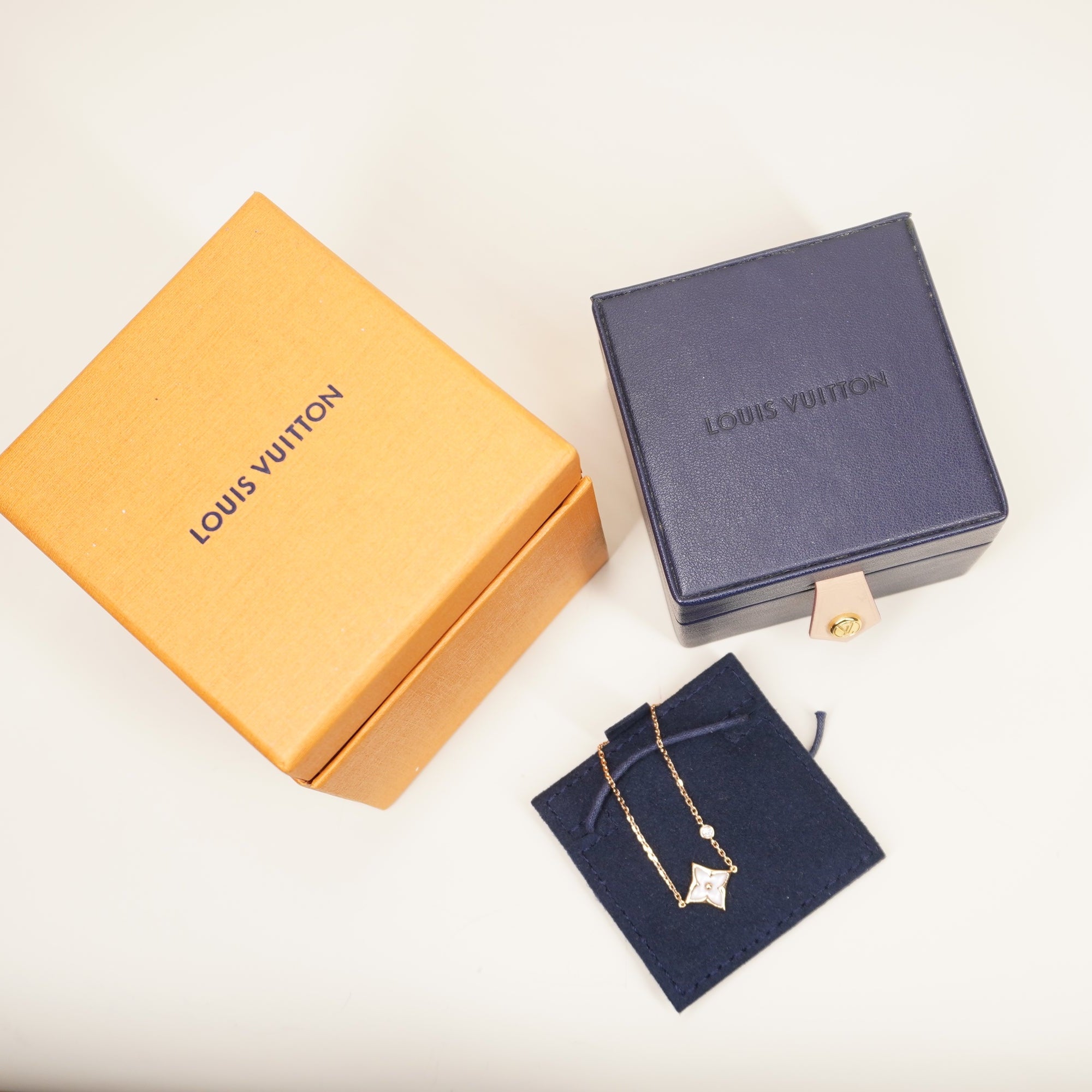 PRE-OWNED LV Blossom BB Others Bracelet 18K Rose Gold Pink Mother of Pearl