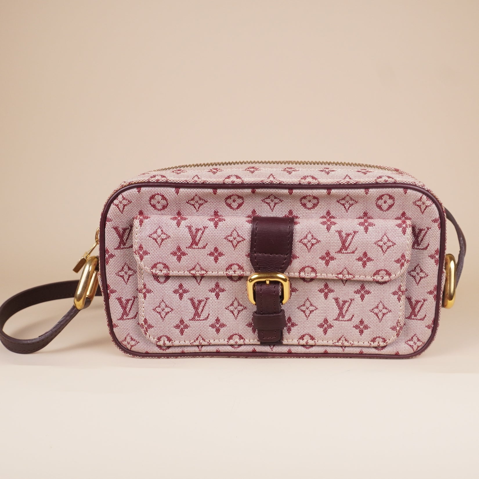 PRE-OWNED LV Cerise Monogram Mini Lin Juliette NM Bag