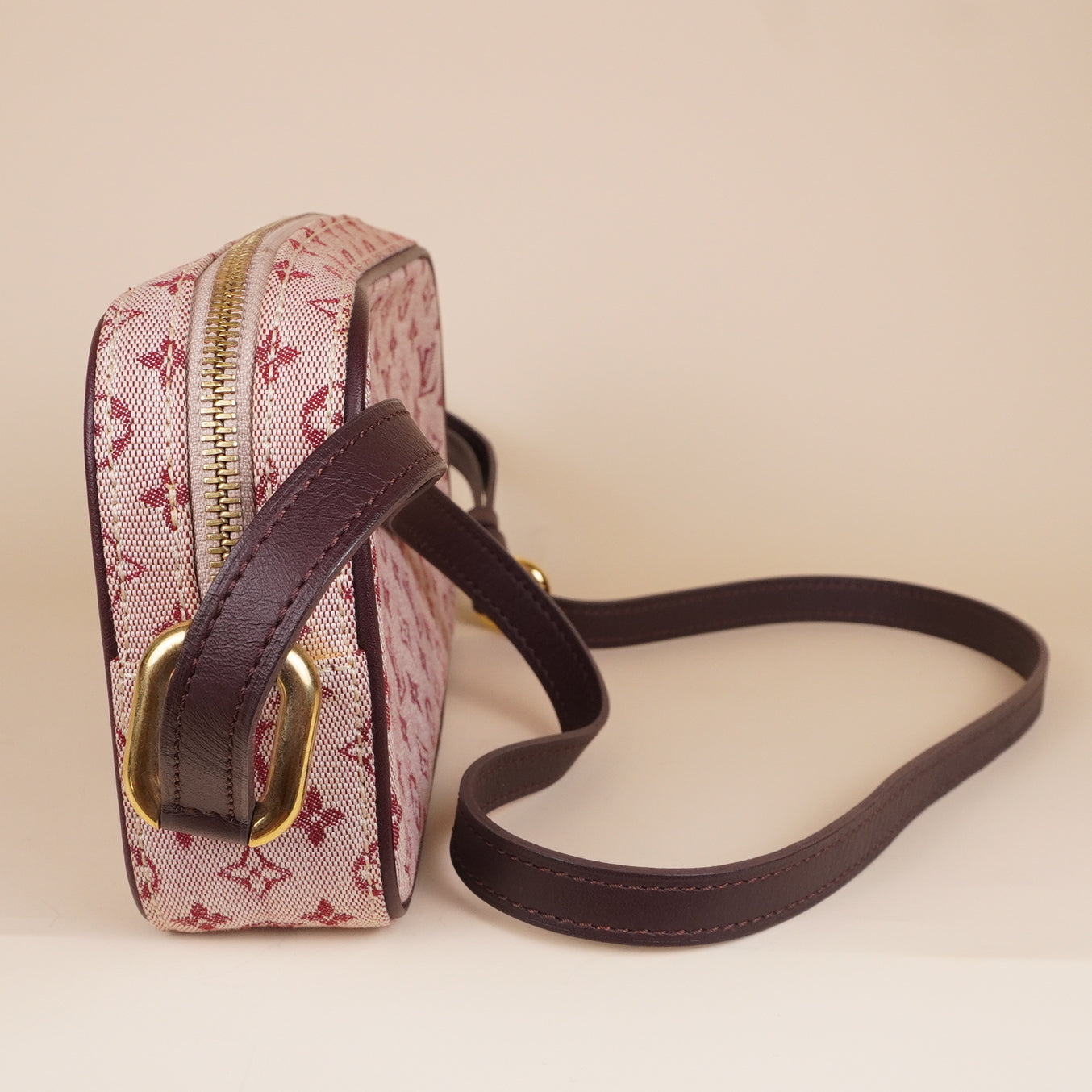 PRE-OWNED LV Cerise Monogram Mini Lin Juliette NM Bag