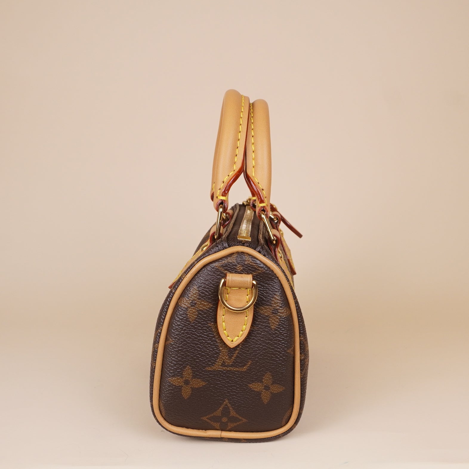 PRE-OWNED LV Monogram Nano Speedy Bandouliere