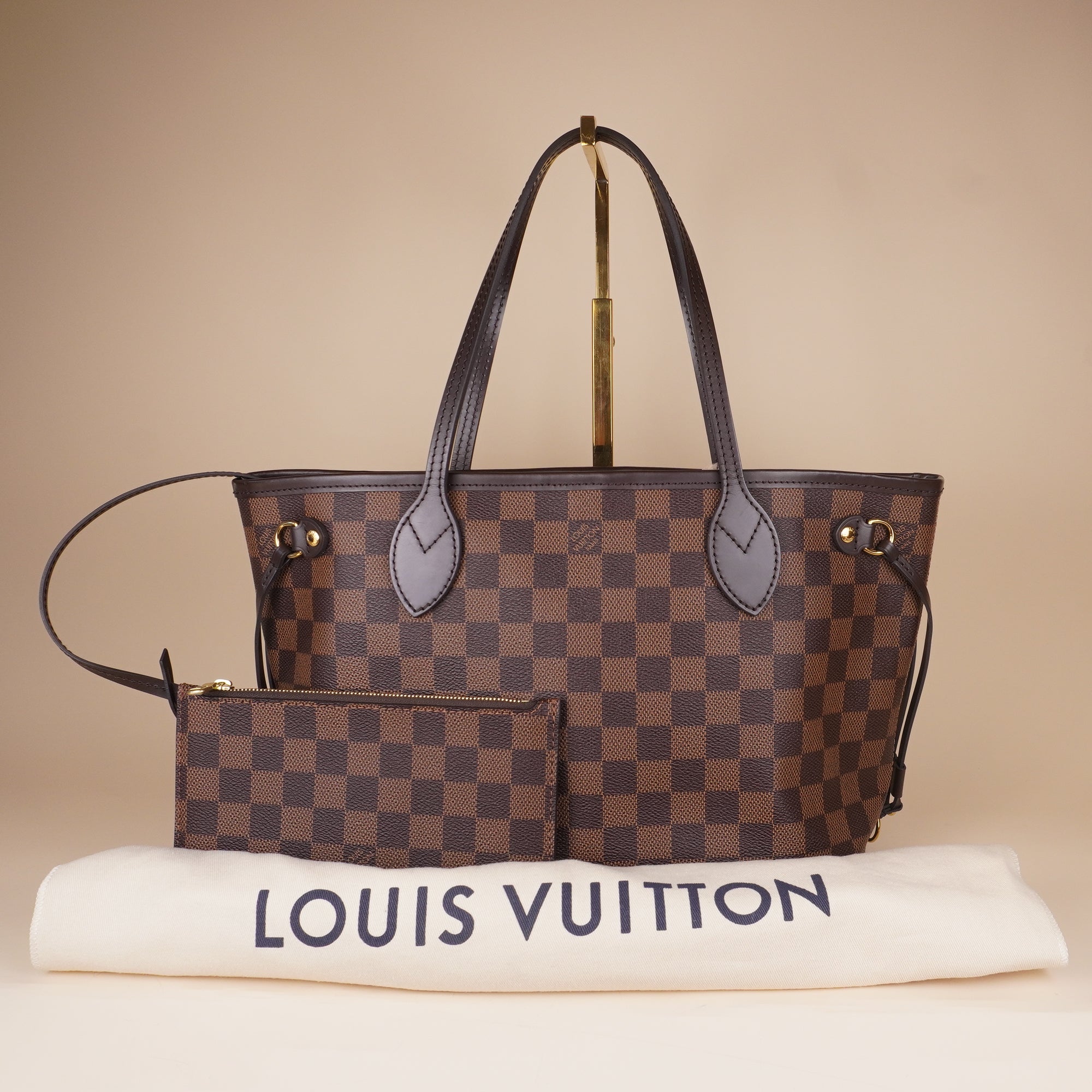 PRE-OWNED LV Damier Ebene Neo Neverfull PM