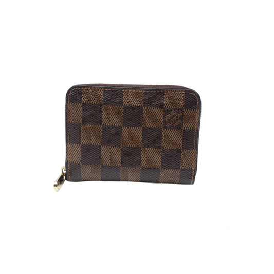 PRE-OWNED LV Damier Ebene Canvas Zippy Coin Purse
