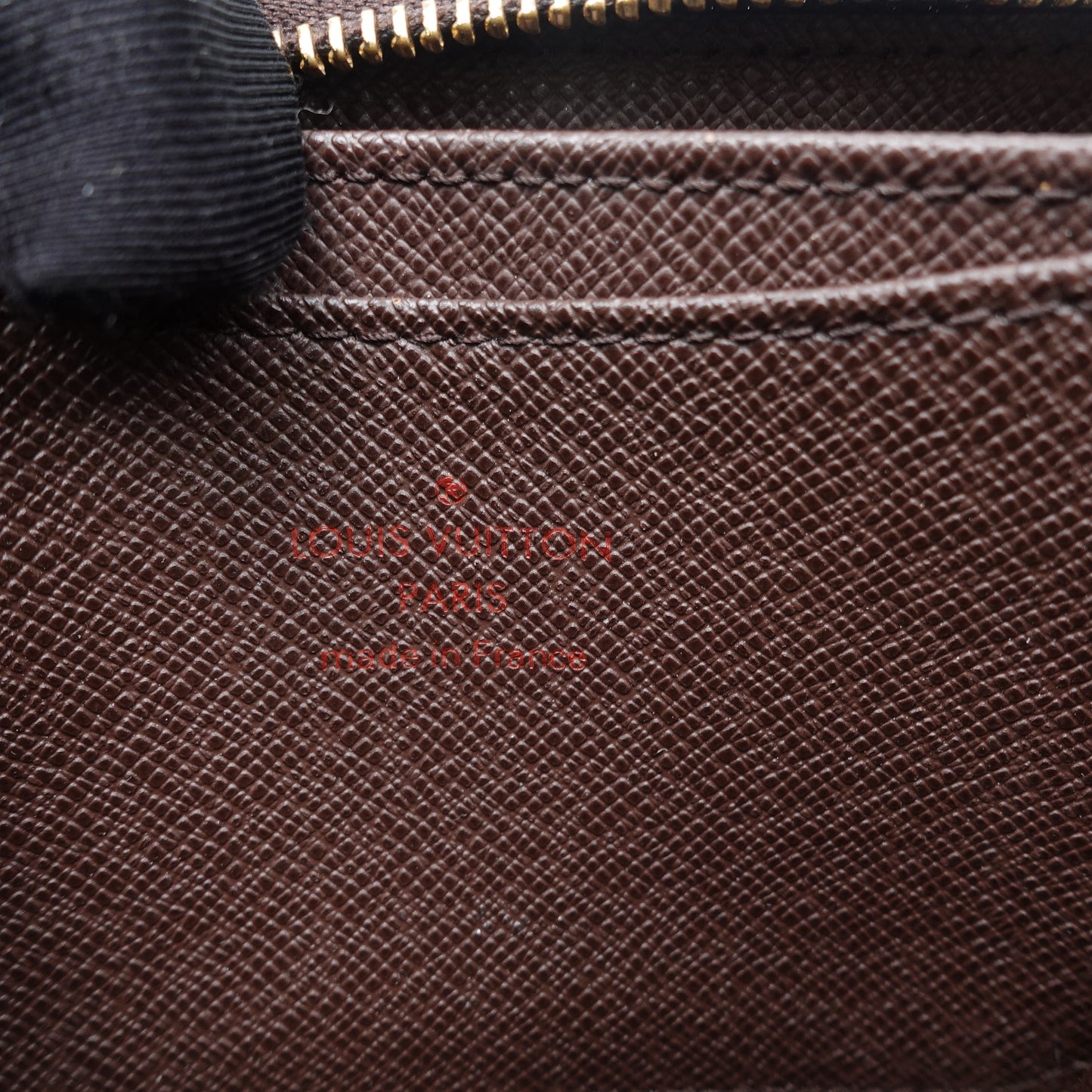 PRE-OWNED LV Damier Ebene Canvas Zippy Coin Purse