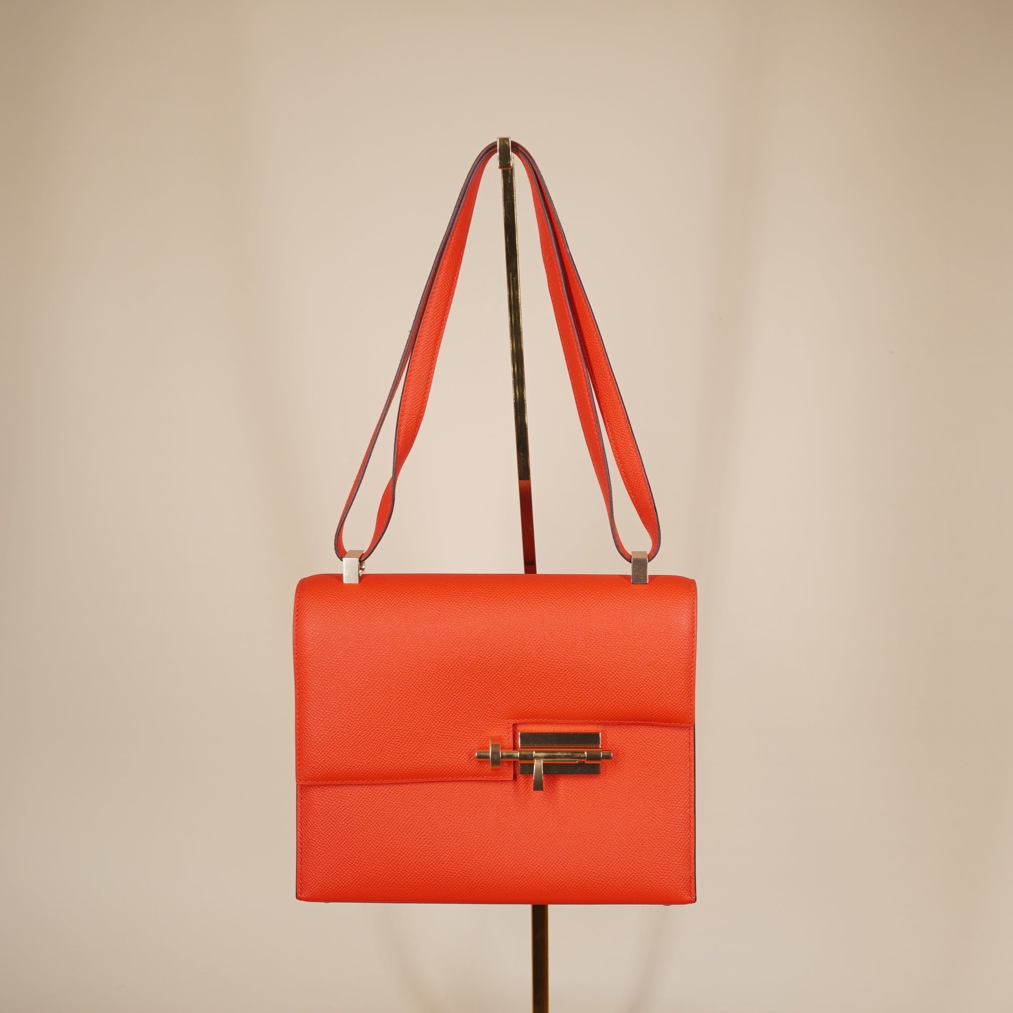 PRE-OWNED Epsom Verrou 23 Rouge De Coeur Shoulder Bag