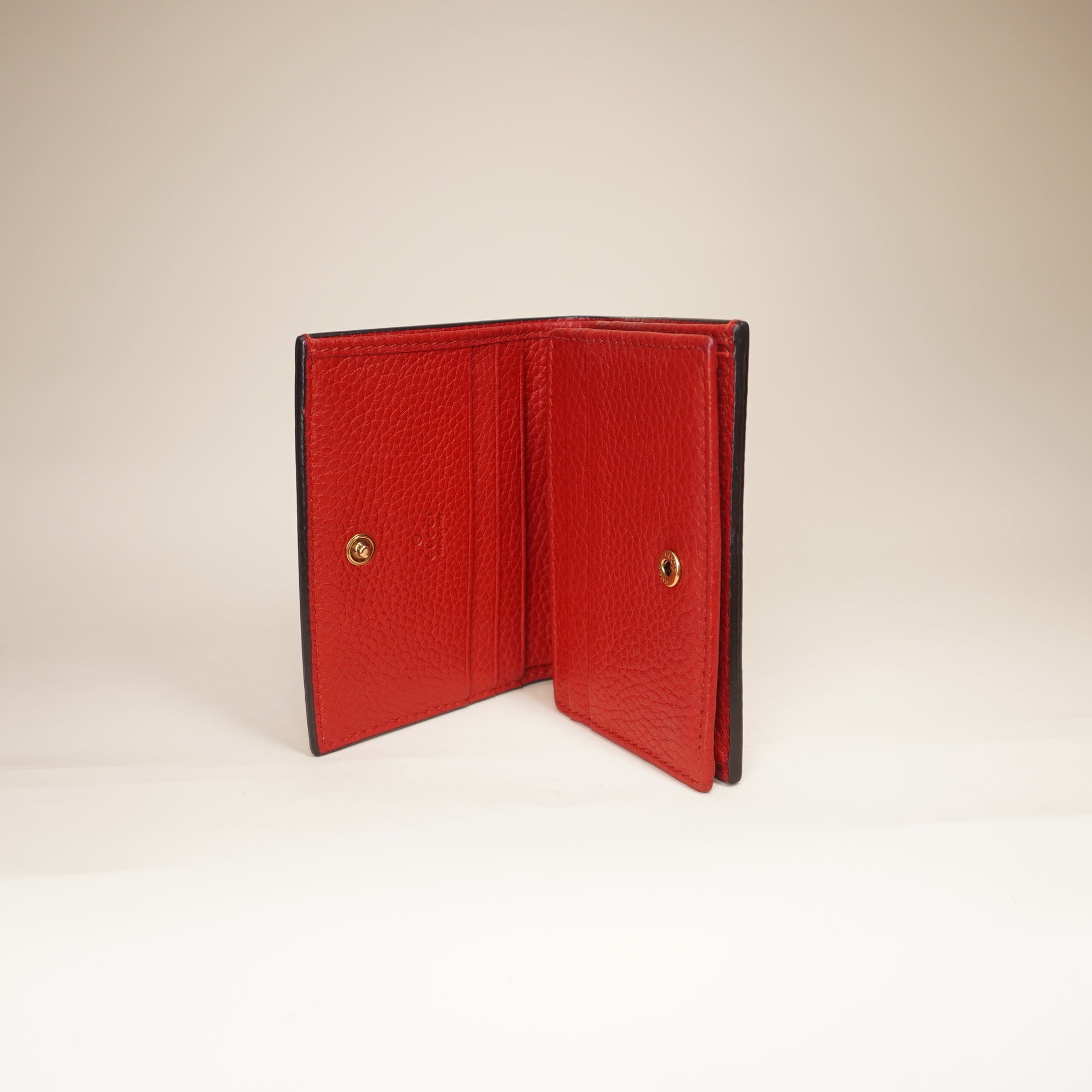 PRE-OWNED Blind For Love Bee Accent Red Compact Wallet