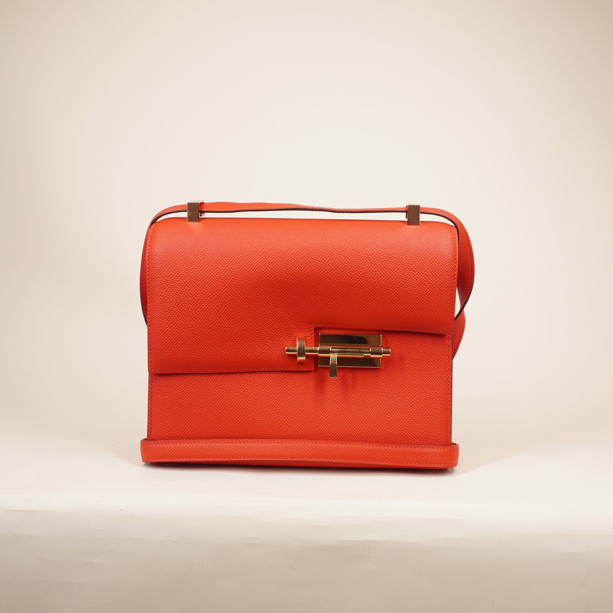 PRE-OWNED Epsom Verrou 23 Rouge De Coeur Shoulder Bag