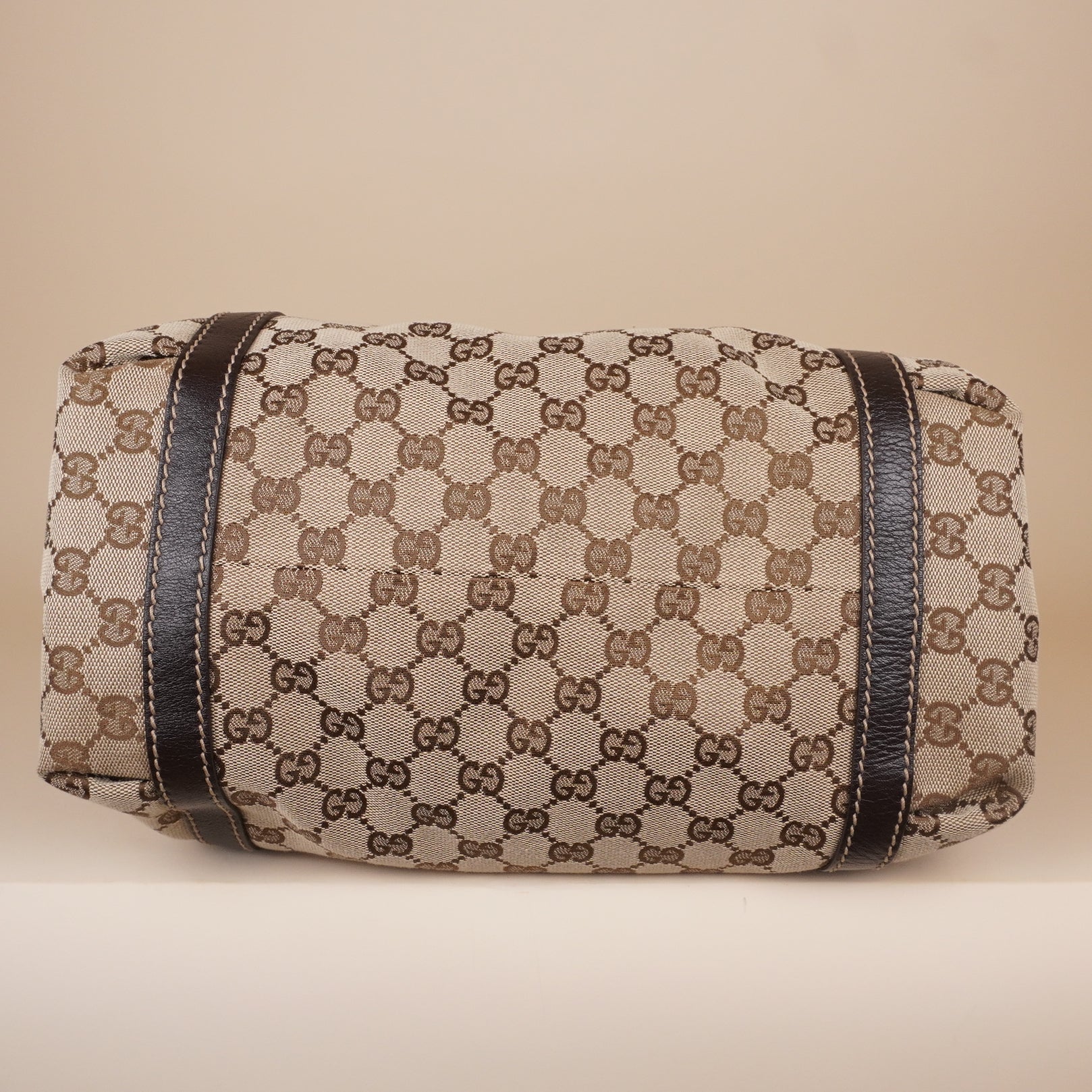 PRE-OWNED GG Monogram New Ladies Web Medium Tote