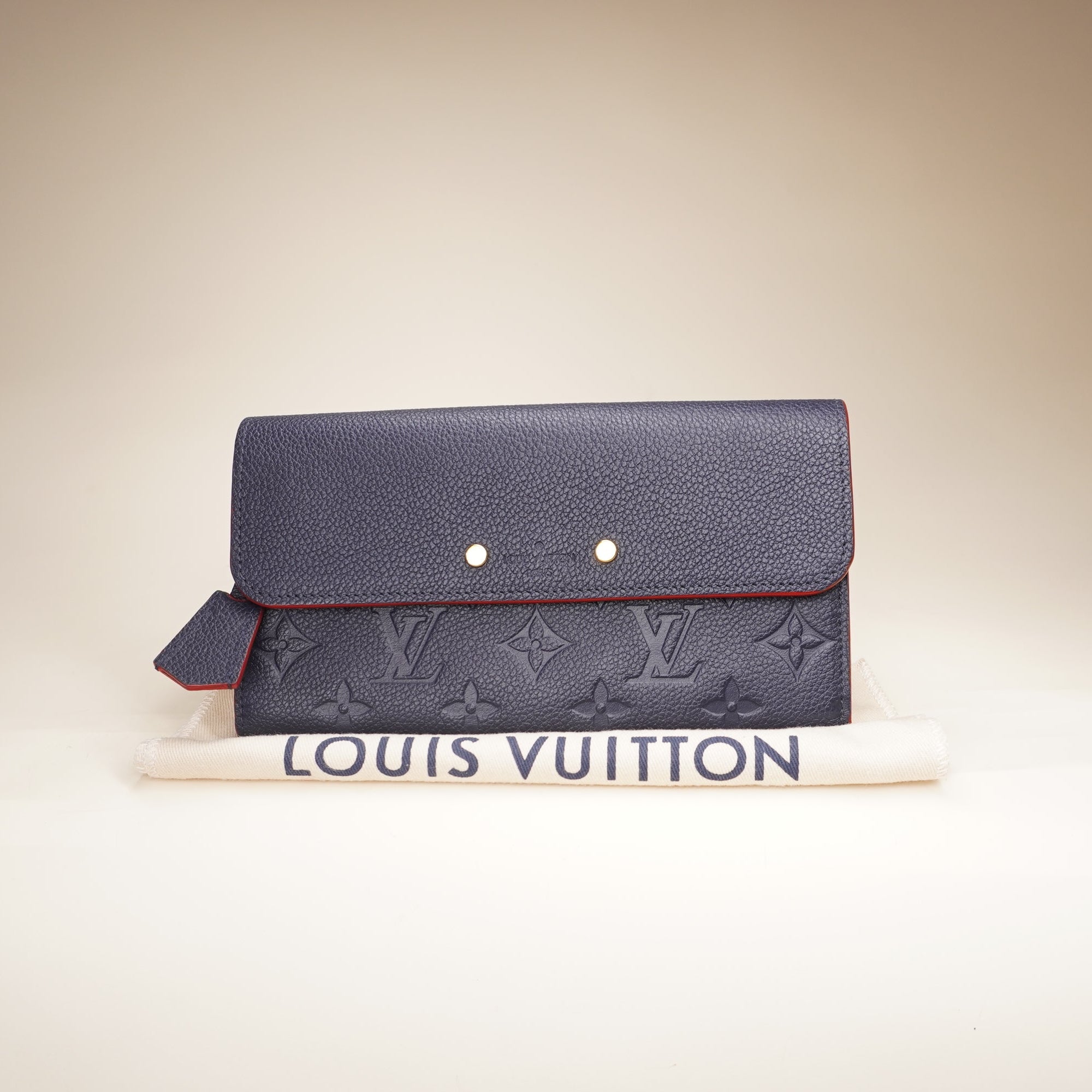 PRE-OWNED LV Monogram Empreinte Portefeuille Pont Neuf Long Wallet