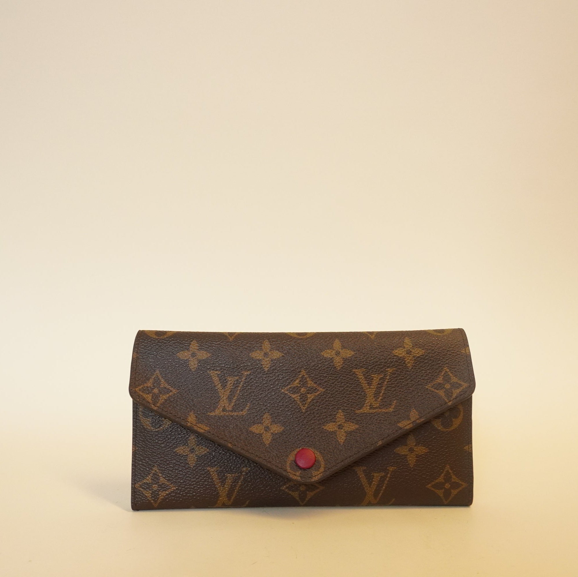 PRE-OWNED Monogram Canvas Josephine Wallet Fuchsia