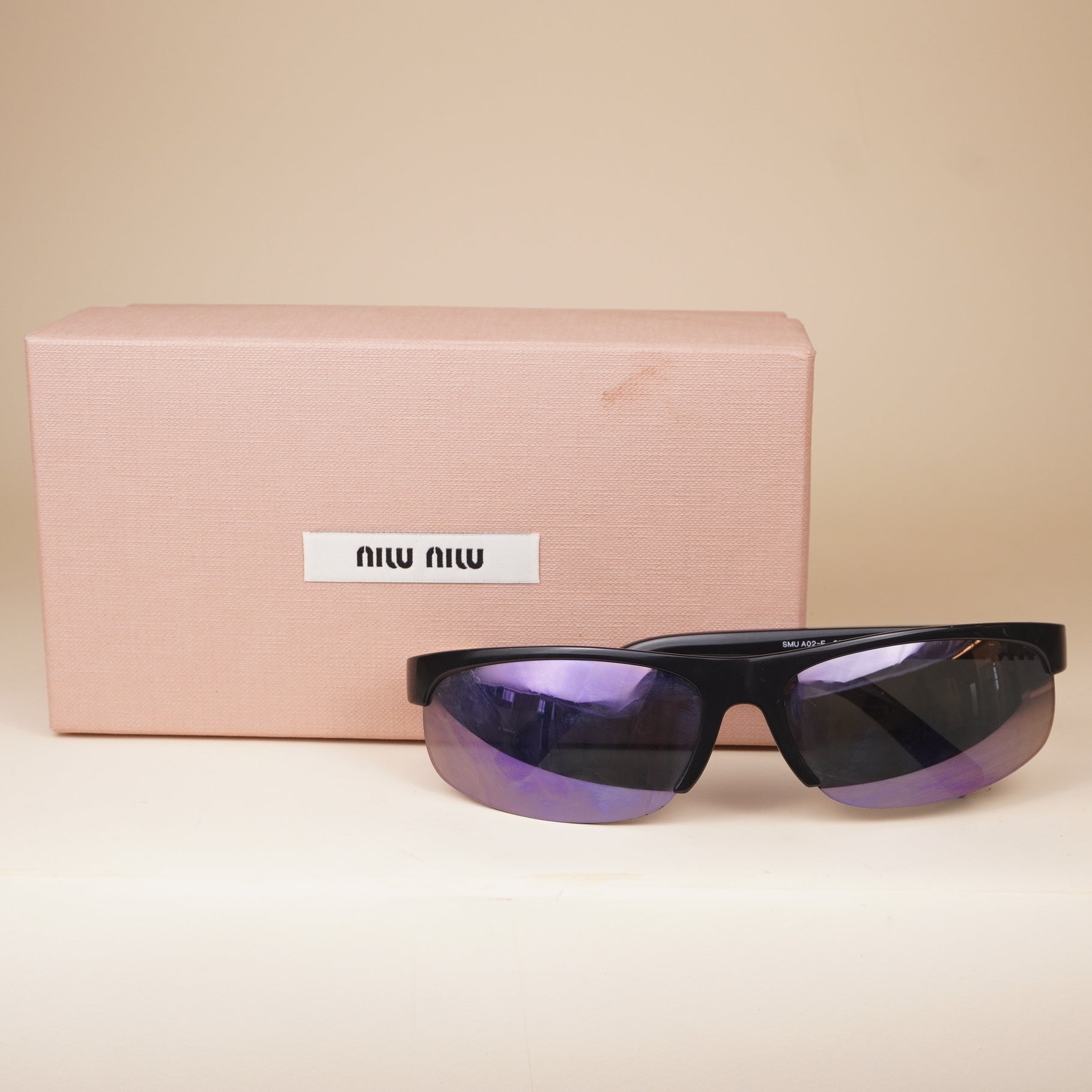 PRE-OWNED Oval Mirror Sunglasses in Metal