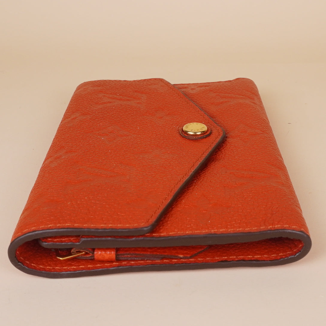 PRE-OWNED LV Orient Empreinte Leather Compact Curieuse Wallet