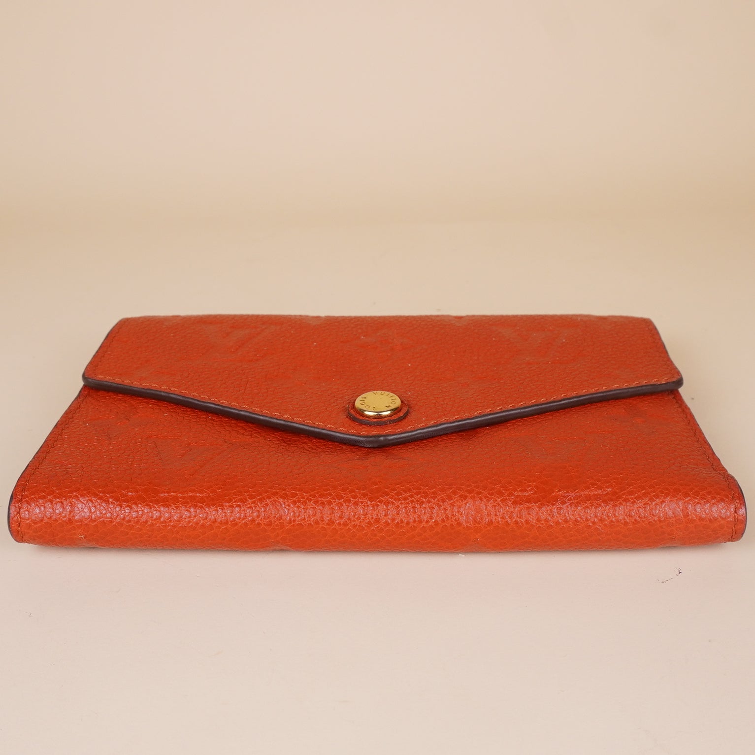 PRE-OWNED LV Orient Empreinte Leather Compact Curieuse Wallet