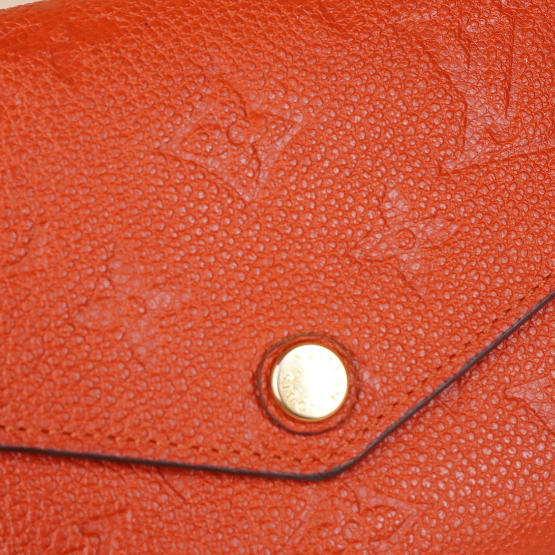 PRE-OWNED LV Orient Empreinte Leather Compact Curieuse Wallet