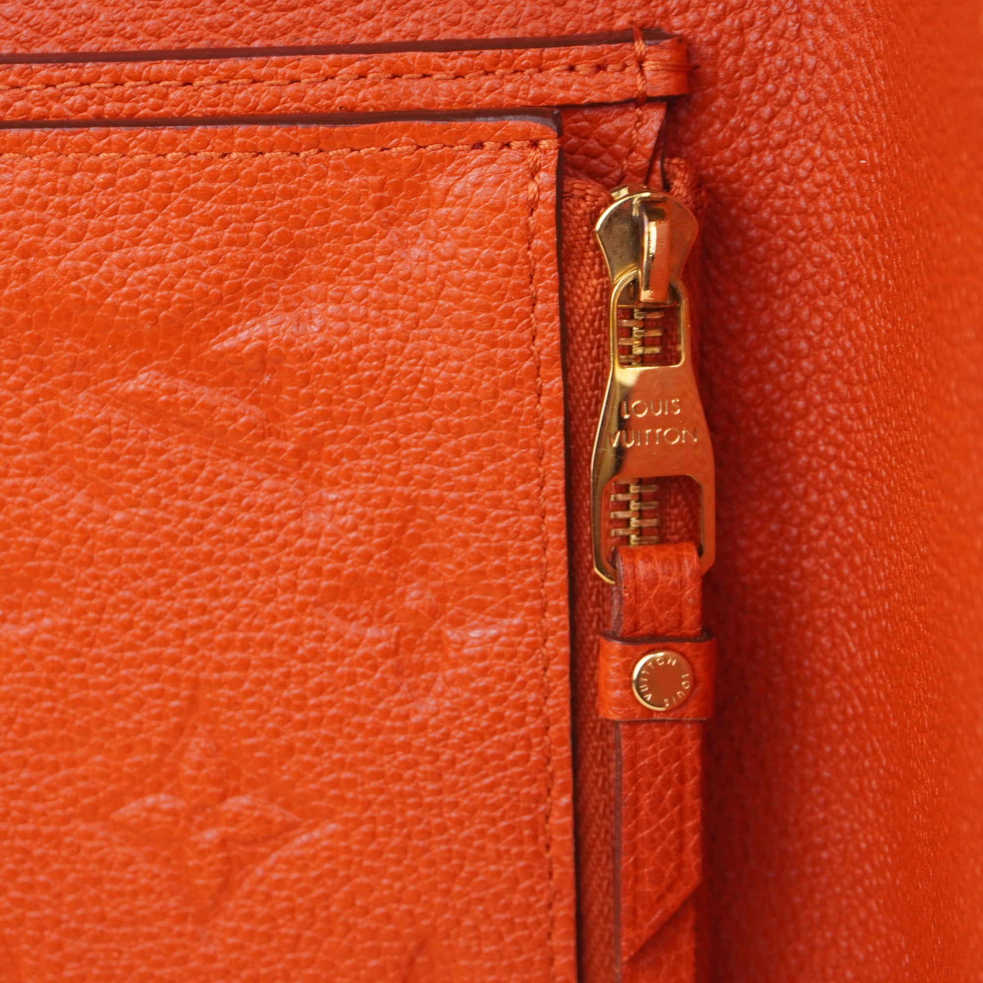PRE-OWNED LV Orient Empreinte Leather Compact Curieuse Wallet