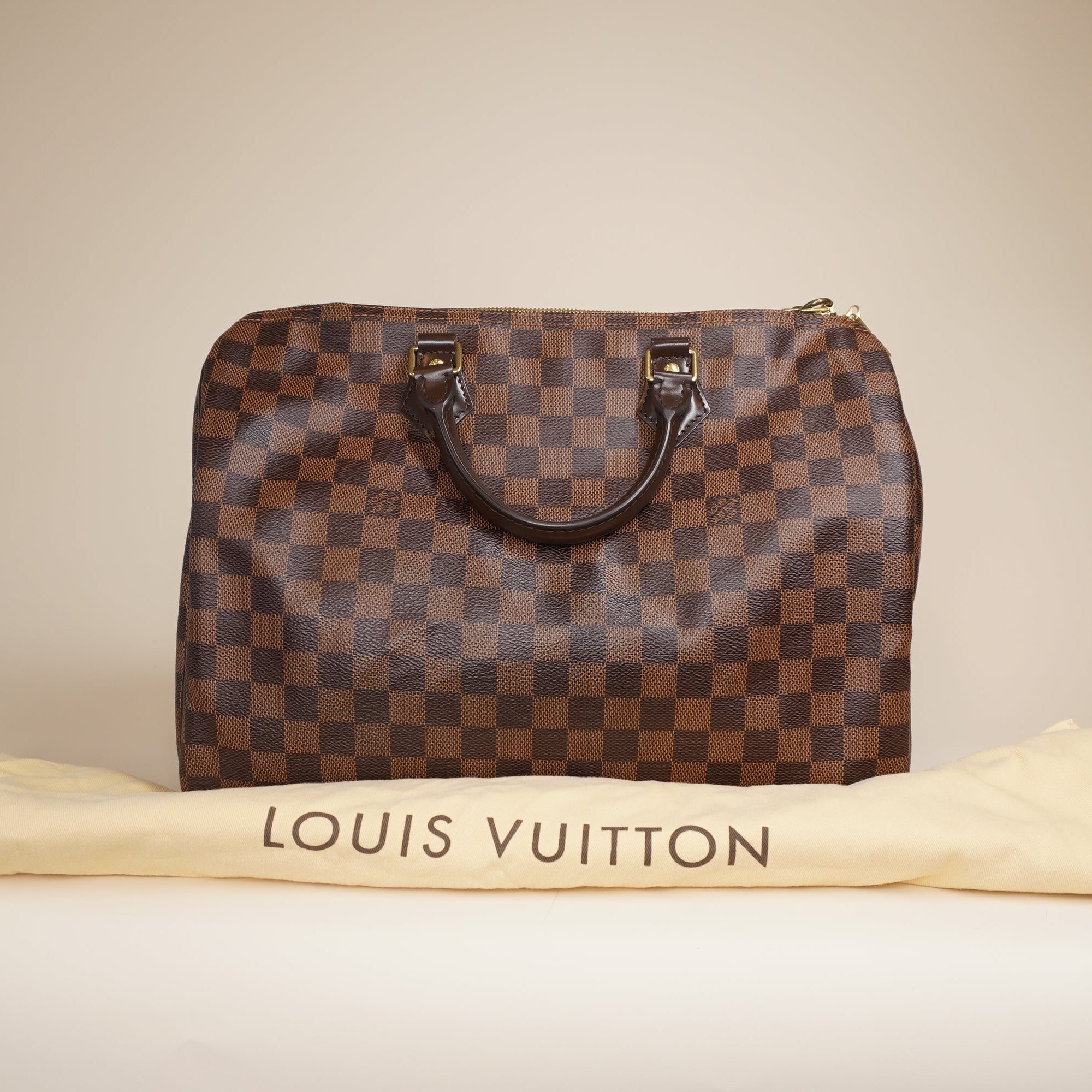 PRE-OWNED LV Damier Canvas Speedy 30 Bandouliere