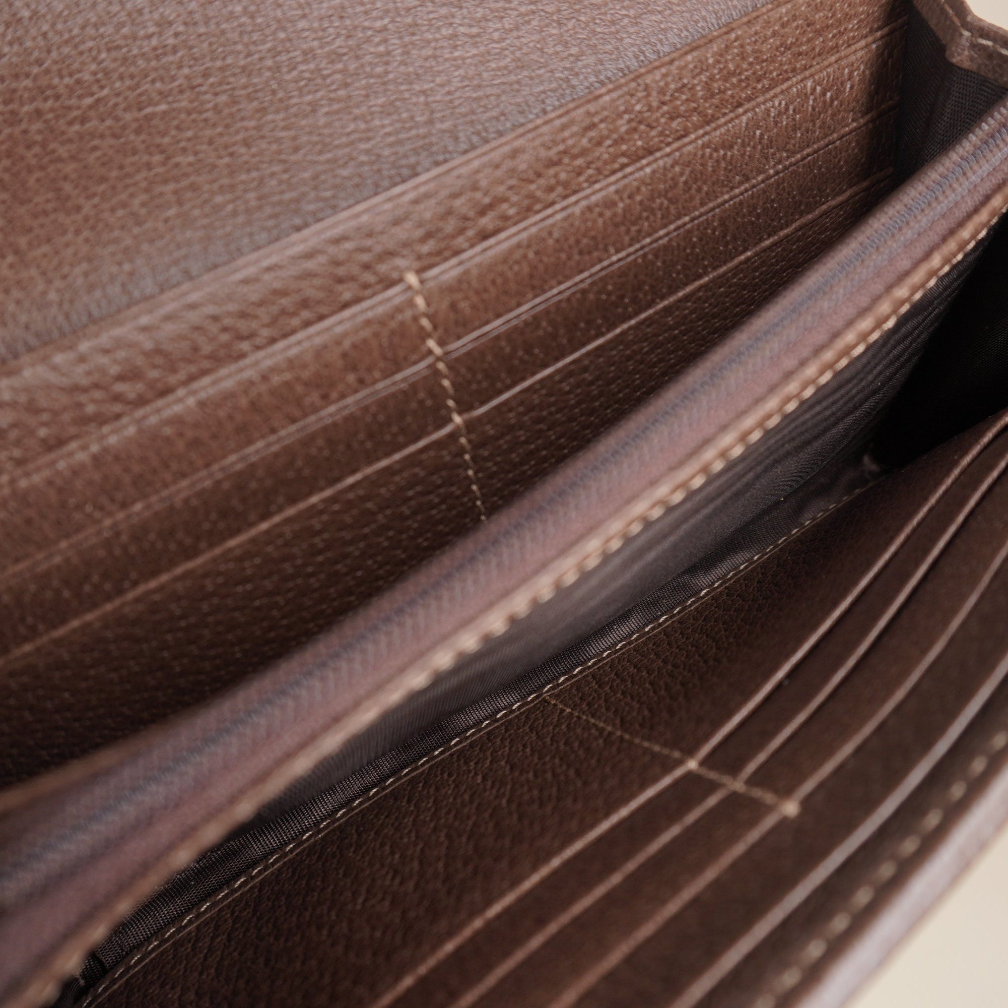 PRE-OWNED GG Ophidia Canvas Wallet on a Chain