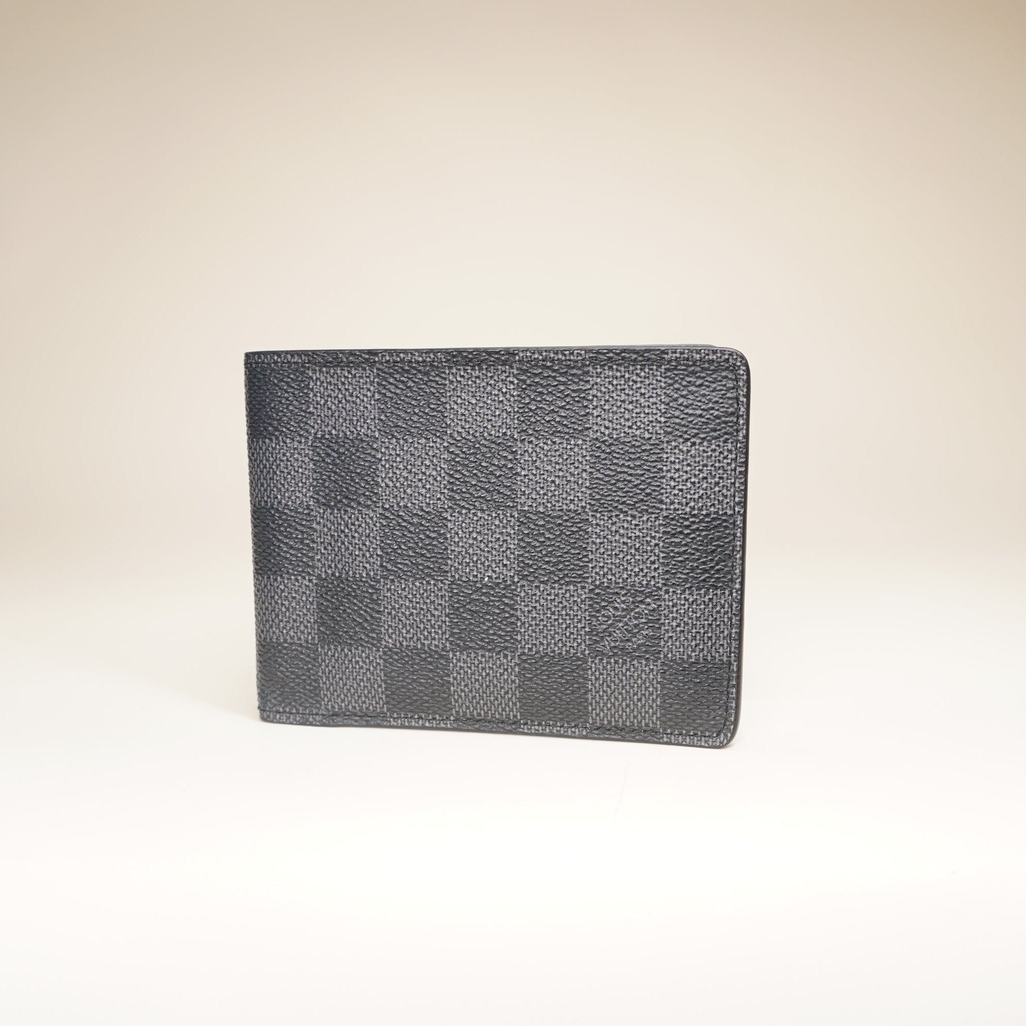 PRE-OWNED LV Damier Graphite Canvas Multiple Wallet Black