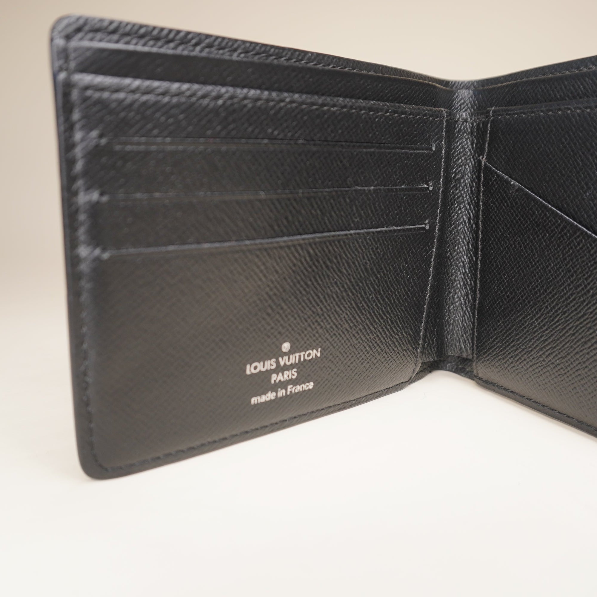 PRE-OWNED LV Damier Graphite Canvas Multiple Wallet Black