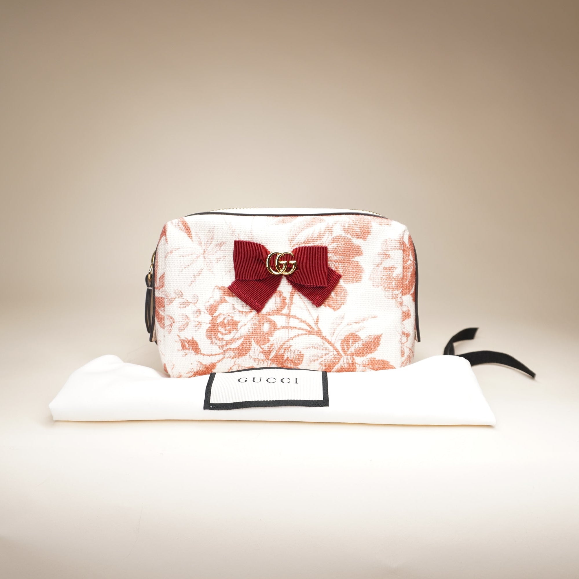 PRE-OWNED Pouch Herbarium GG Marmont Canvas Bag