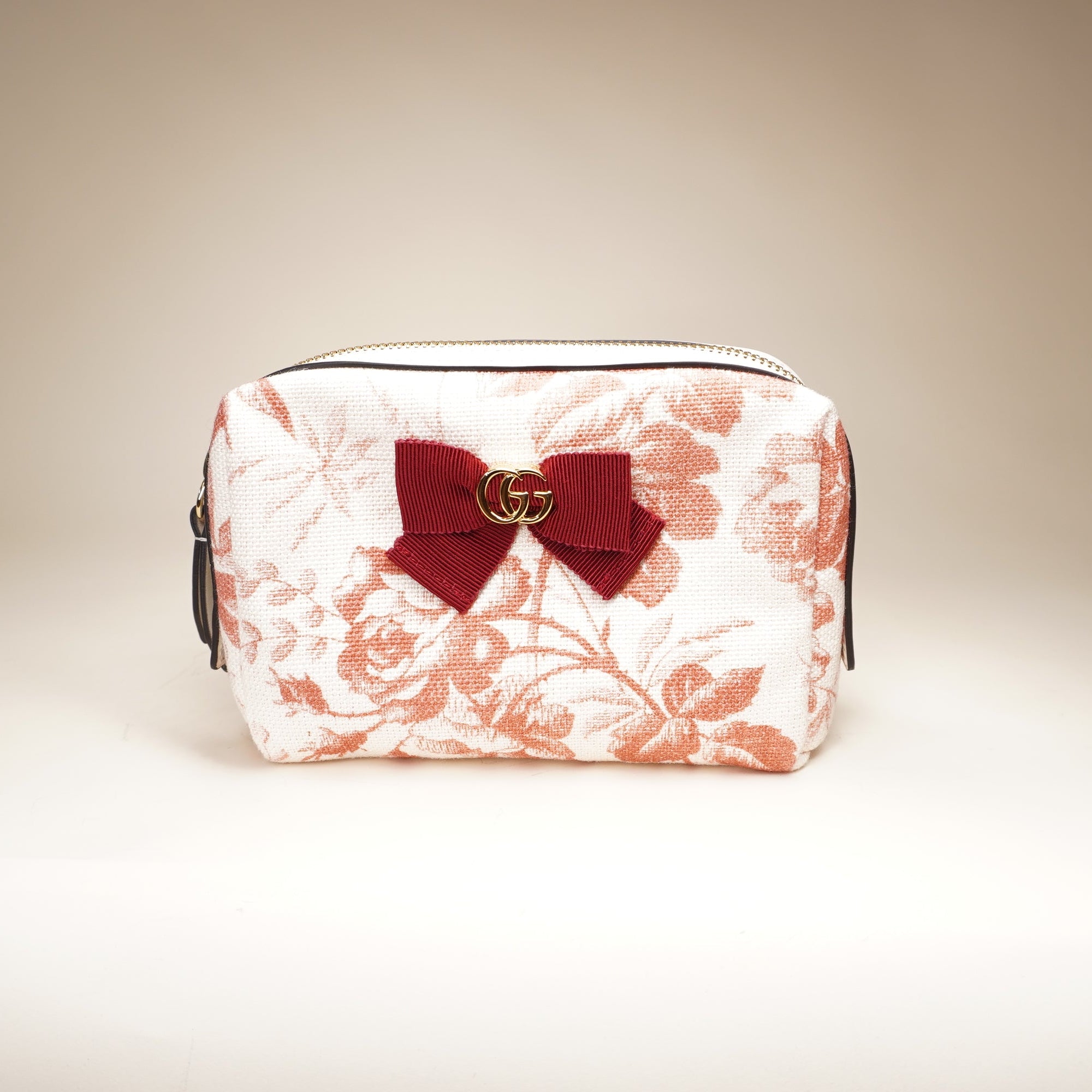 PRE-OWNED Pouch Herbarium GG Marmont Canvas Bag