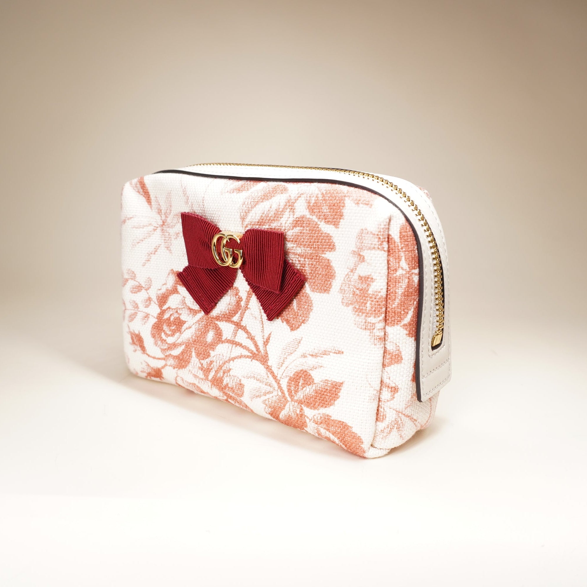 PRE-OWNED Pouch Herbarium GG Marmont Canvas Bag