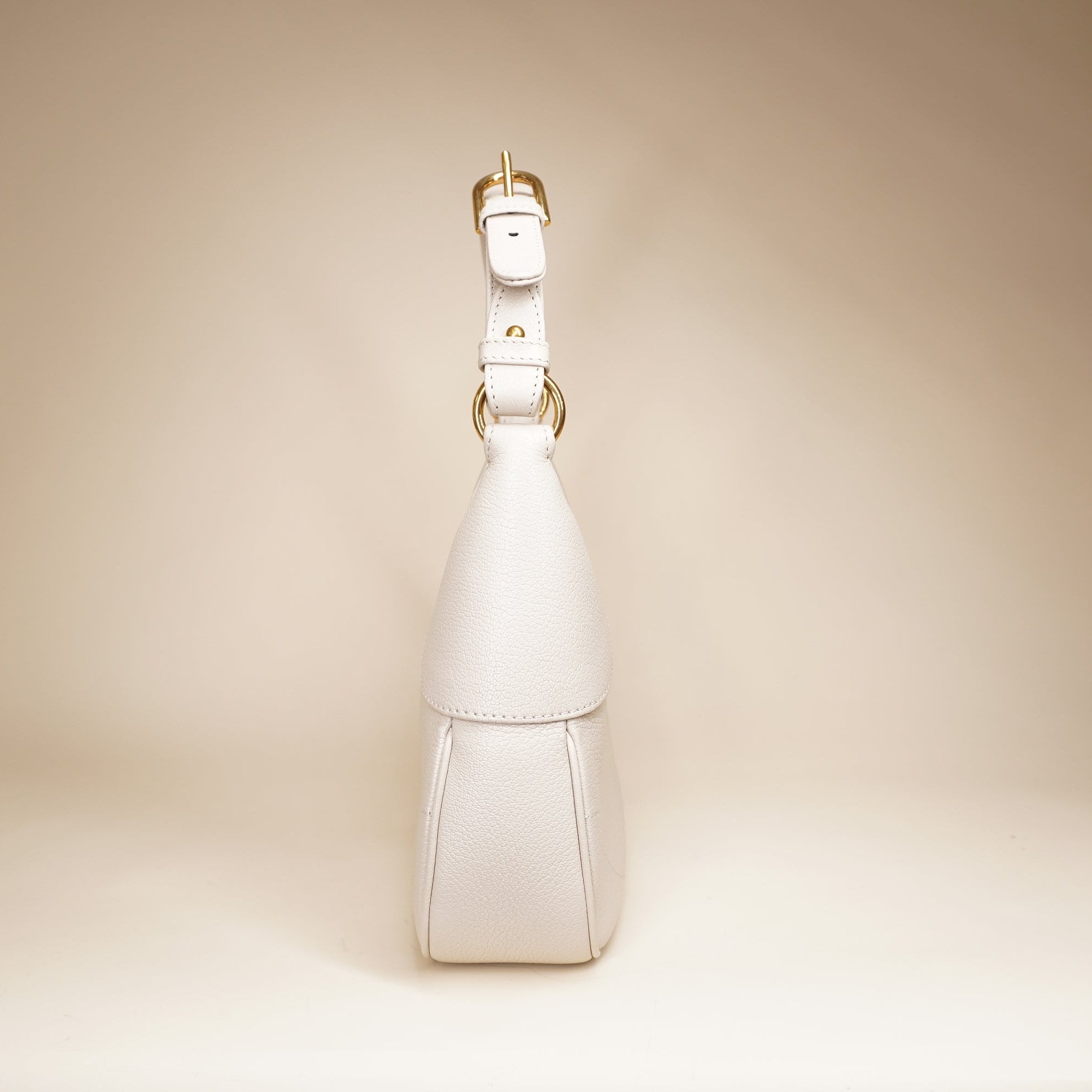 PRE-OWNED GG Aphrodite Small White Shoulder Bag