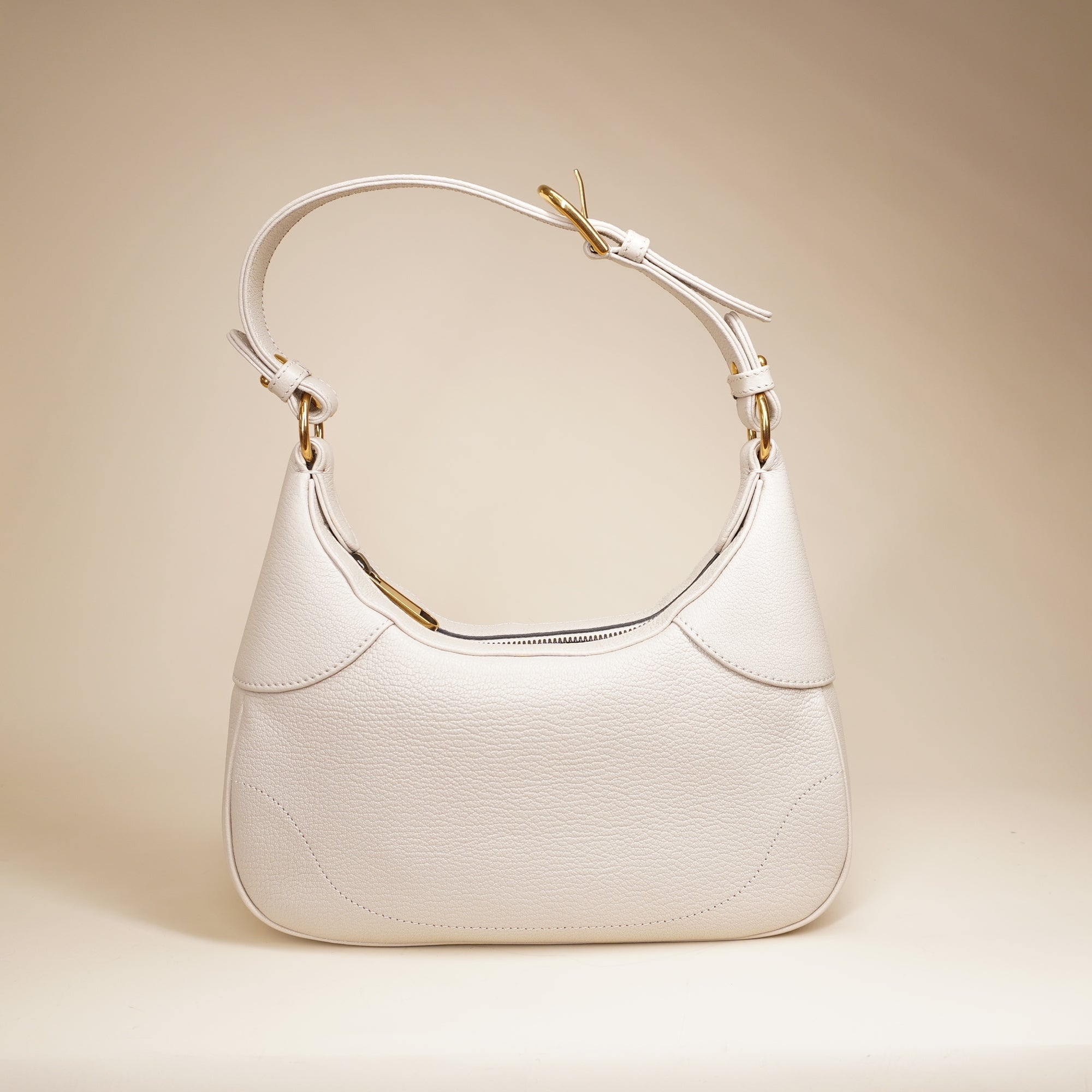 PRE-OWNED GG Aphrodite Small White Shoulder Bag