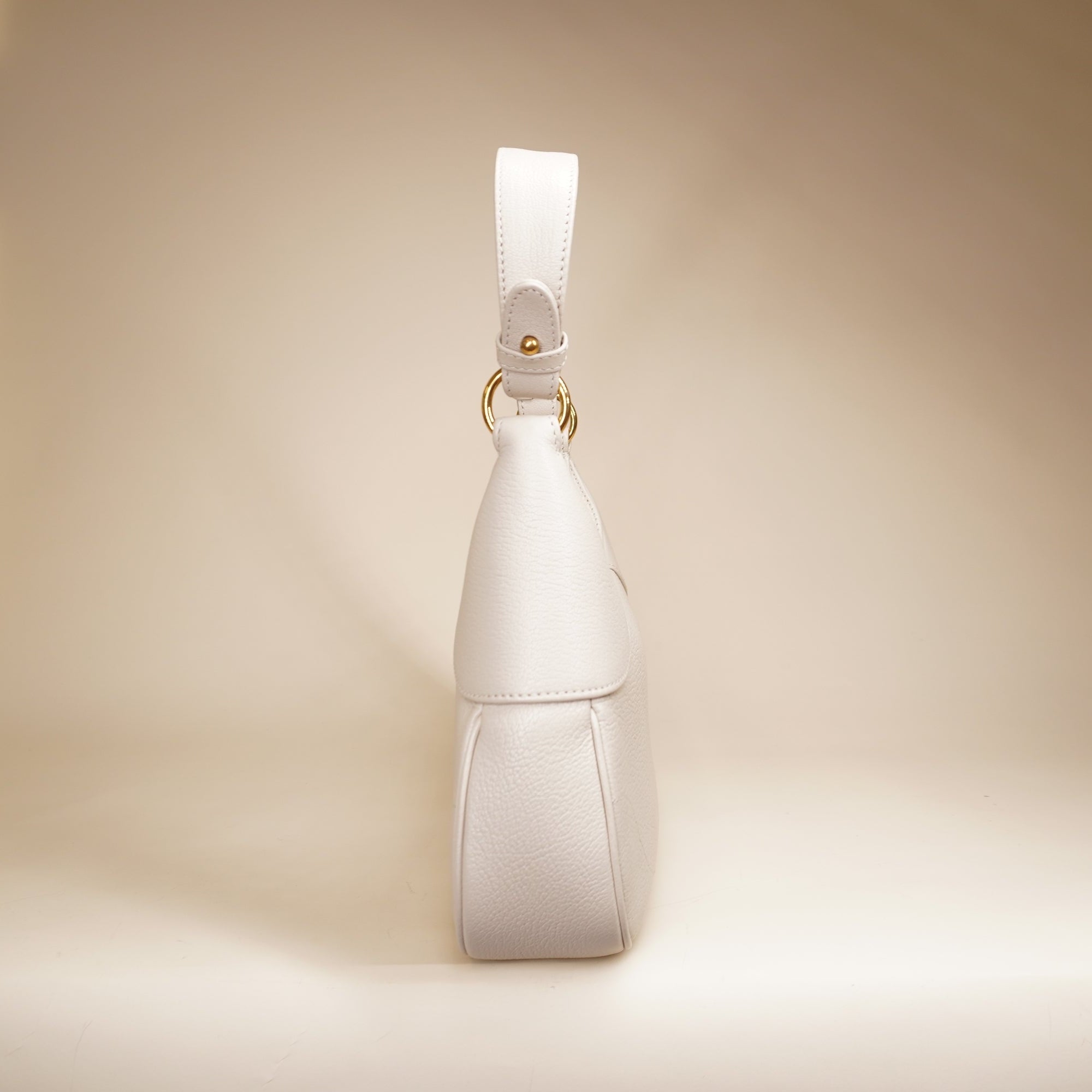 PRE-OWNED GG Aphrodite Small White Shoulder Bag