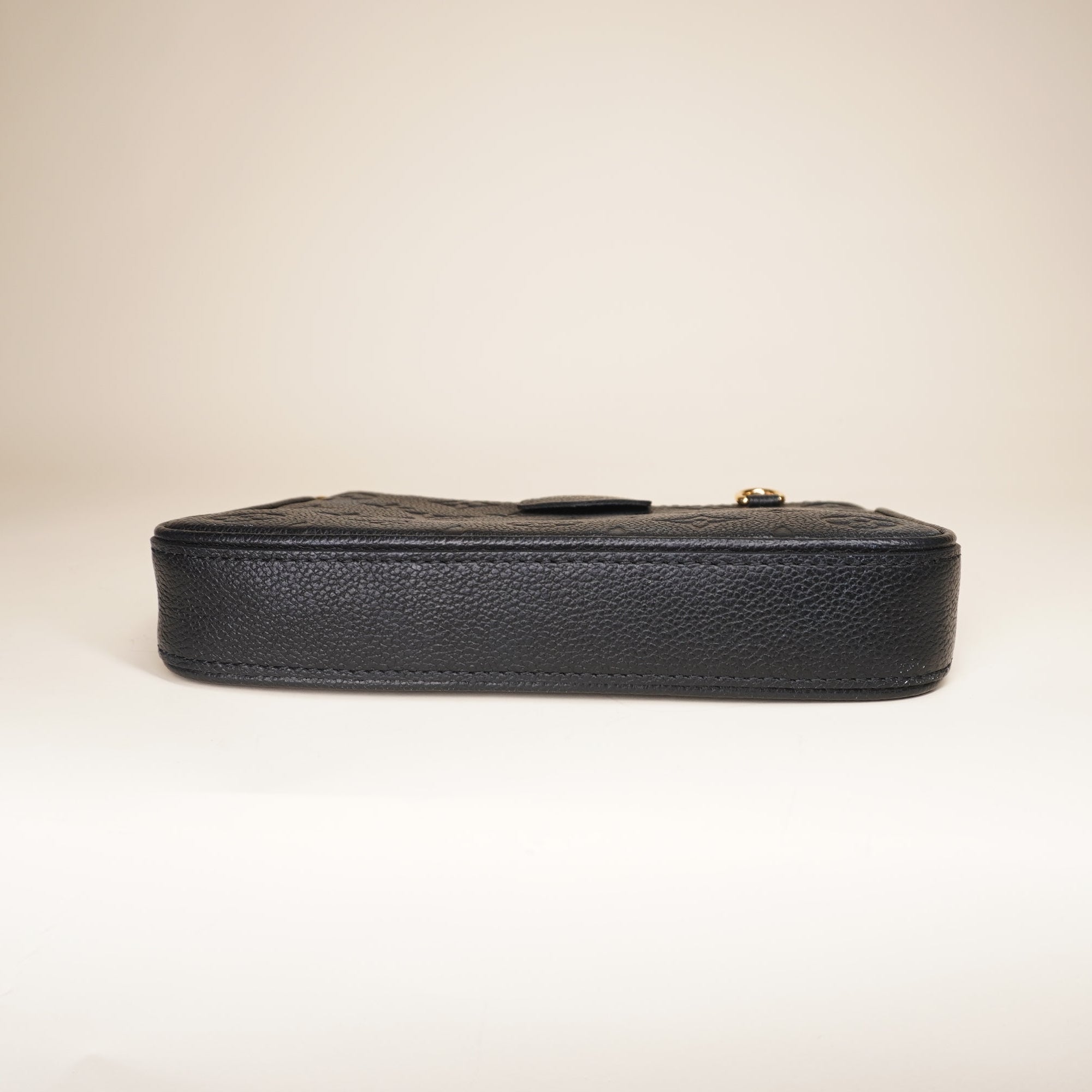 PRE-OWNED LV Easy Pouch On Strap Empreinte Black Shoulder Bag