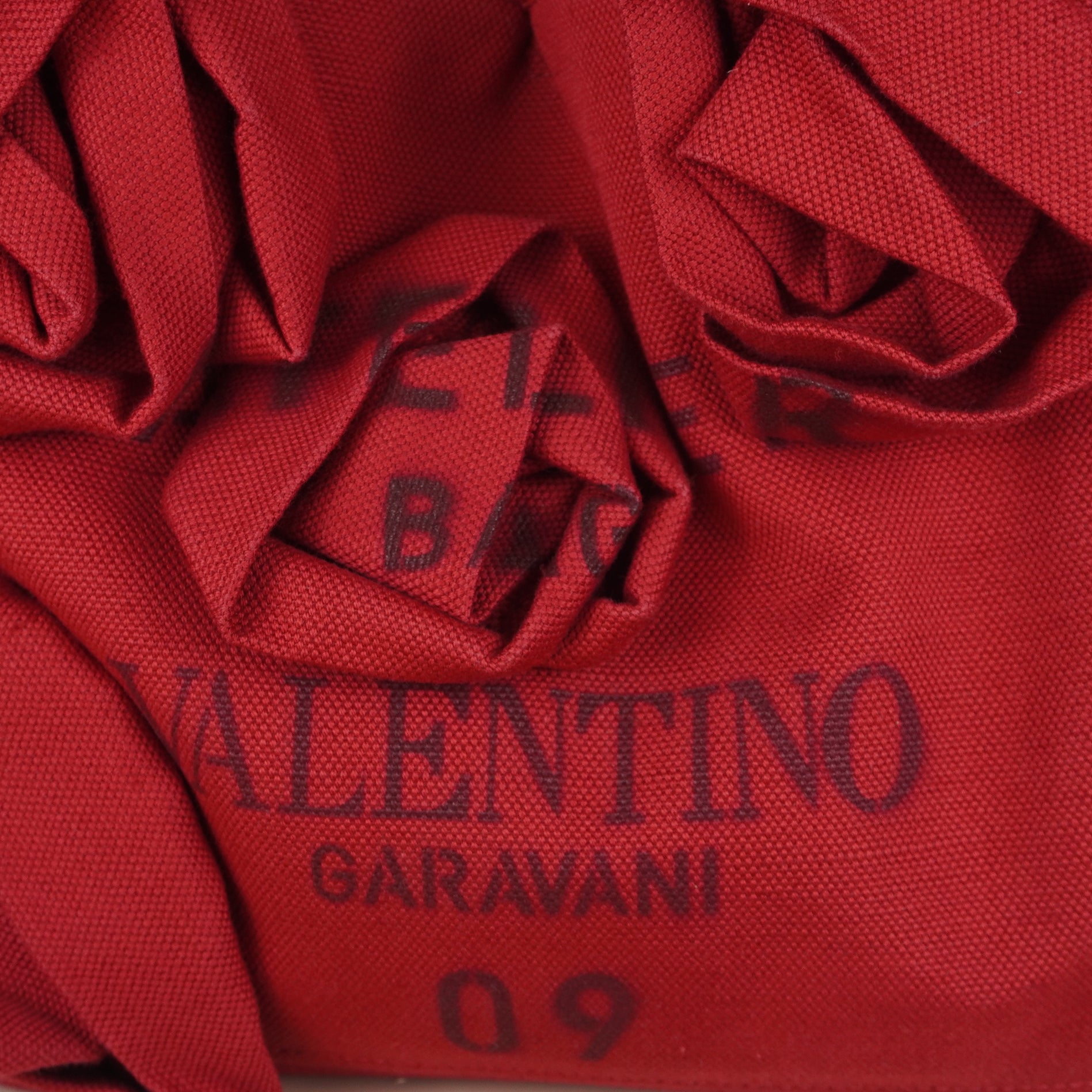 PRE-OWNED Canvas Atelier 02 Bow Edition Small Tote Bag Red