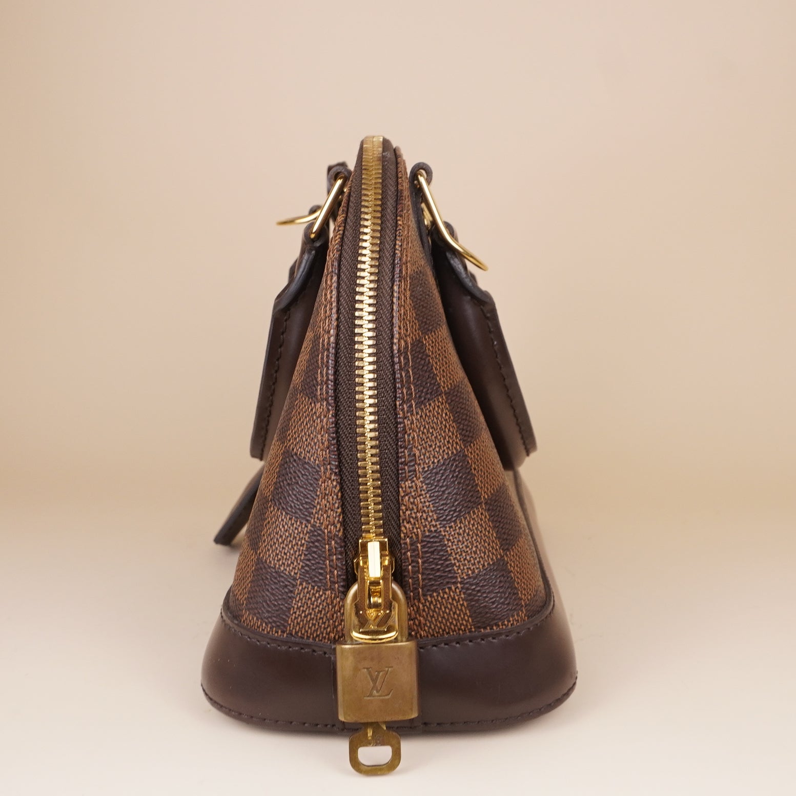 PRE-OWNED LV Damier Canvas Alma BB Bag
