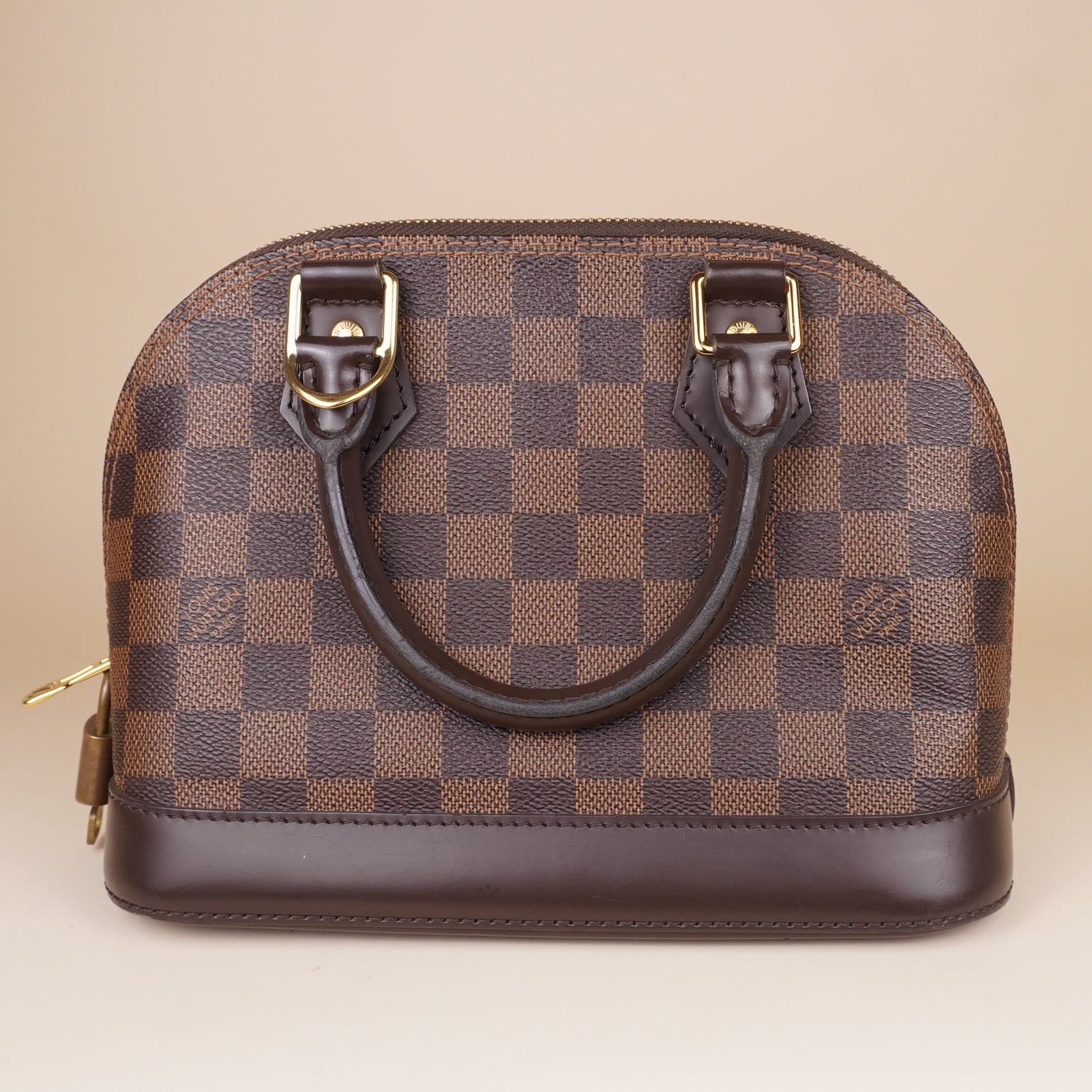 PRE-OWNED LV Damier Canvas Alma BB Bag