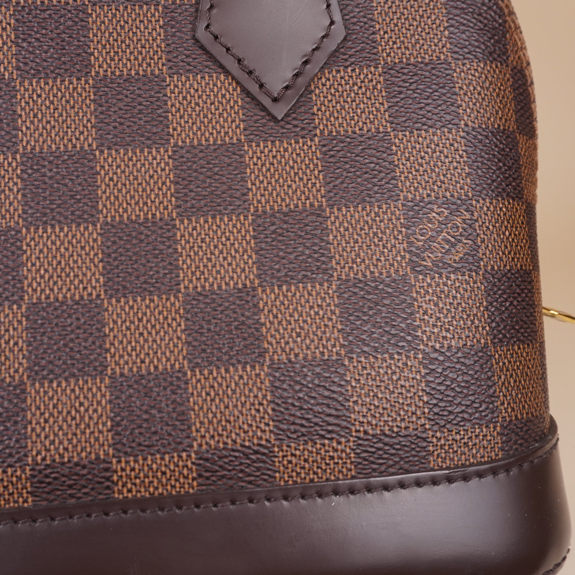PRE-OWNED LV Damier Canvas Alma BB Bag