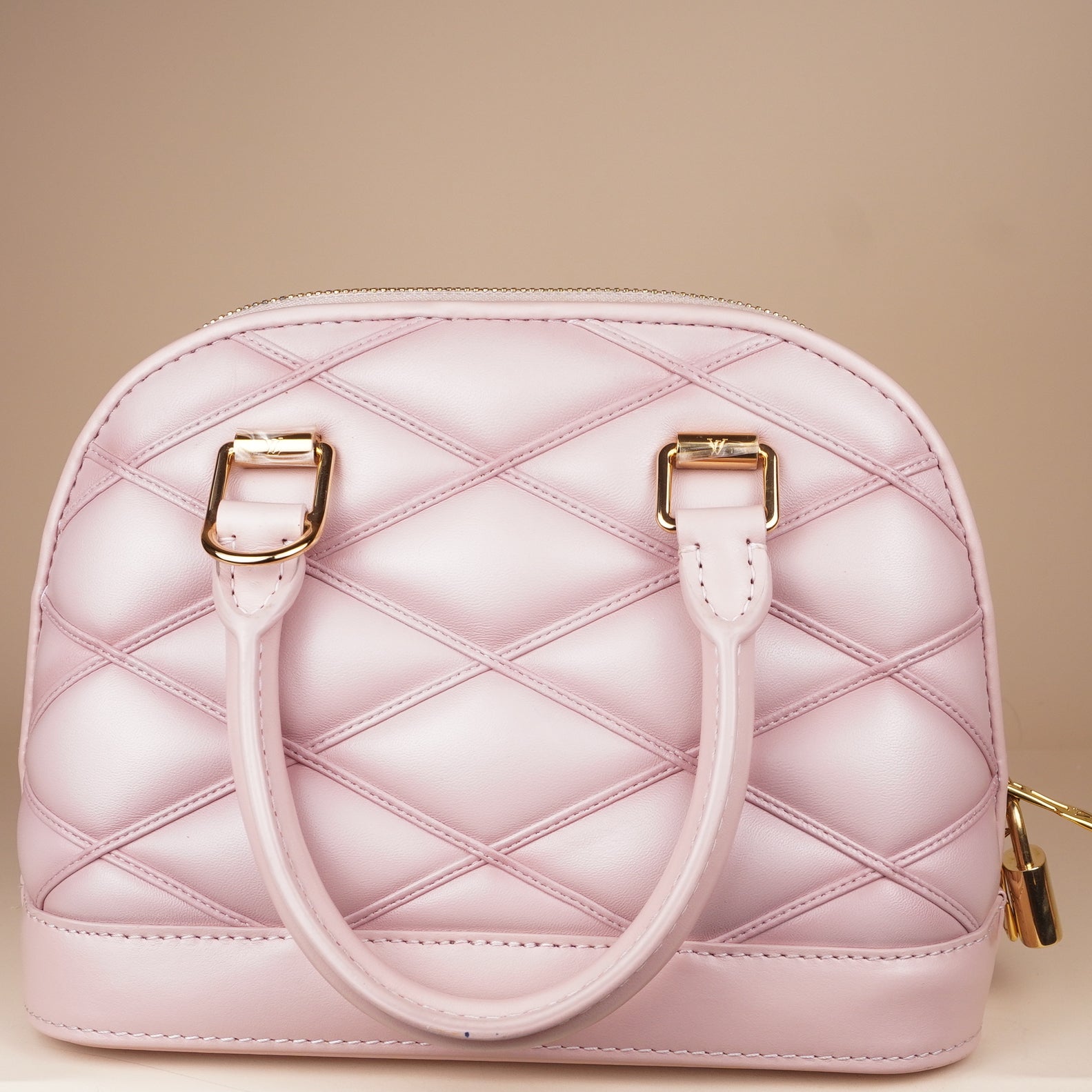 PRE-OWNED LV Lambskin Malletage Alma BB Rosabella