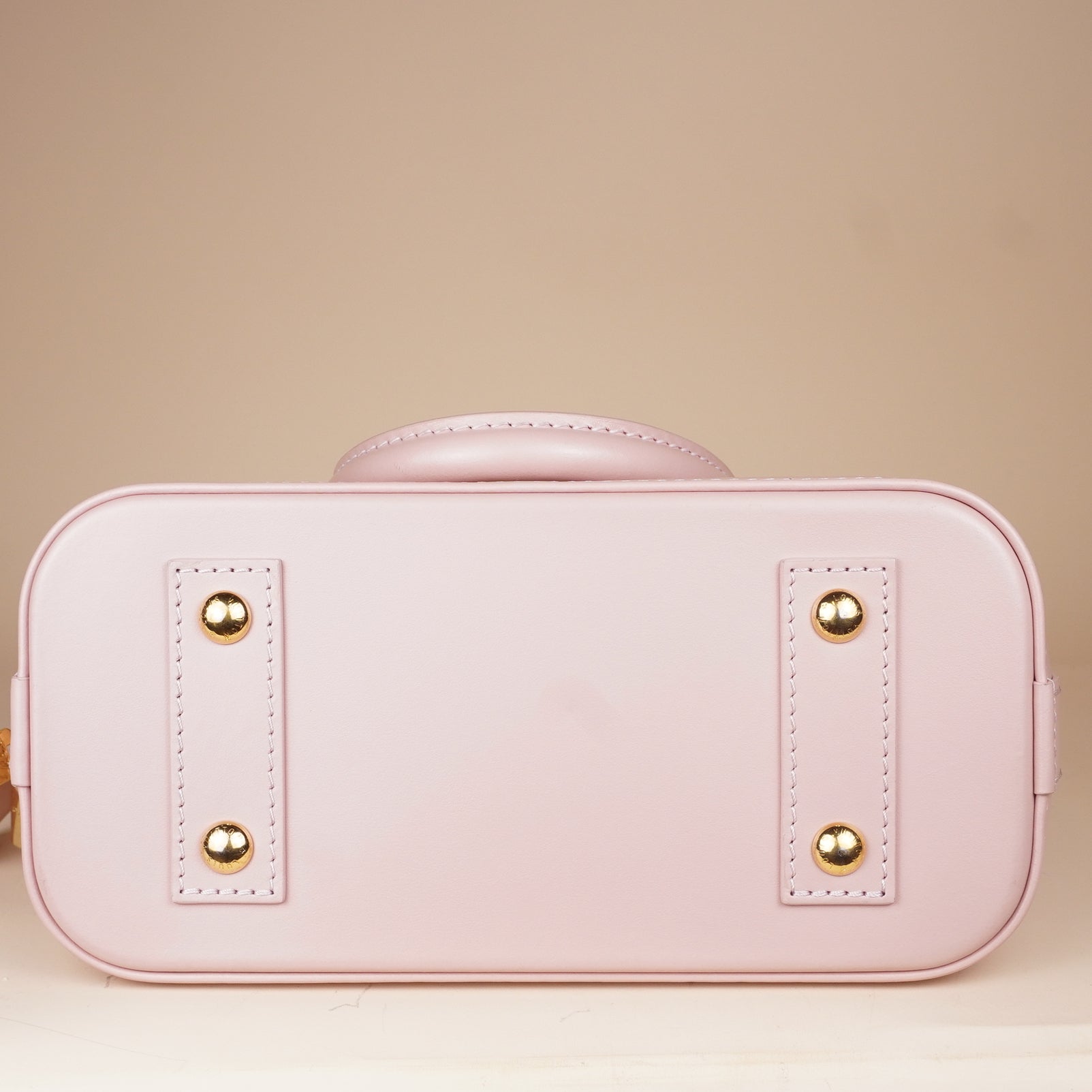 PRE-OWNED LV Lambskin Malletage Alma BB Rosabella