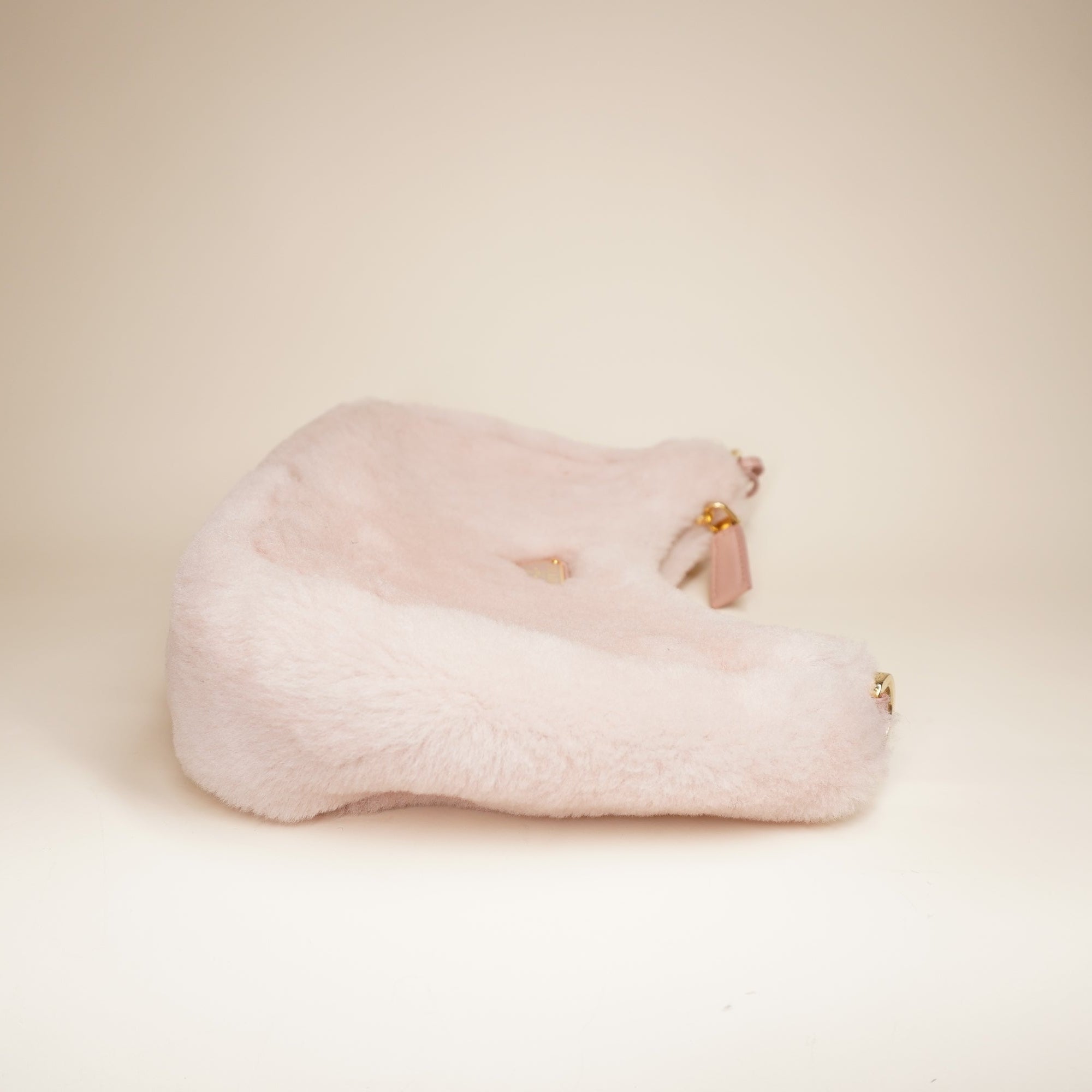 PRADA - Re-Edition Mini Shearling Pink Shoulder bag