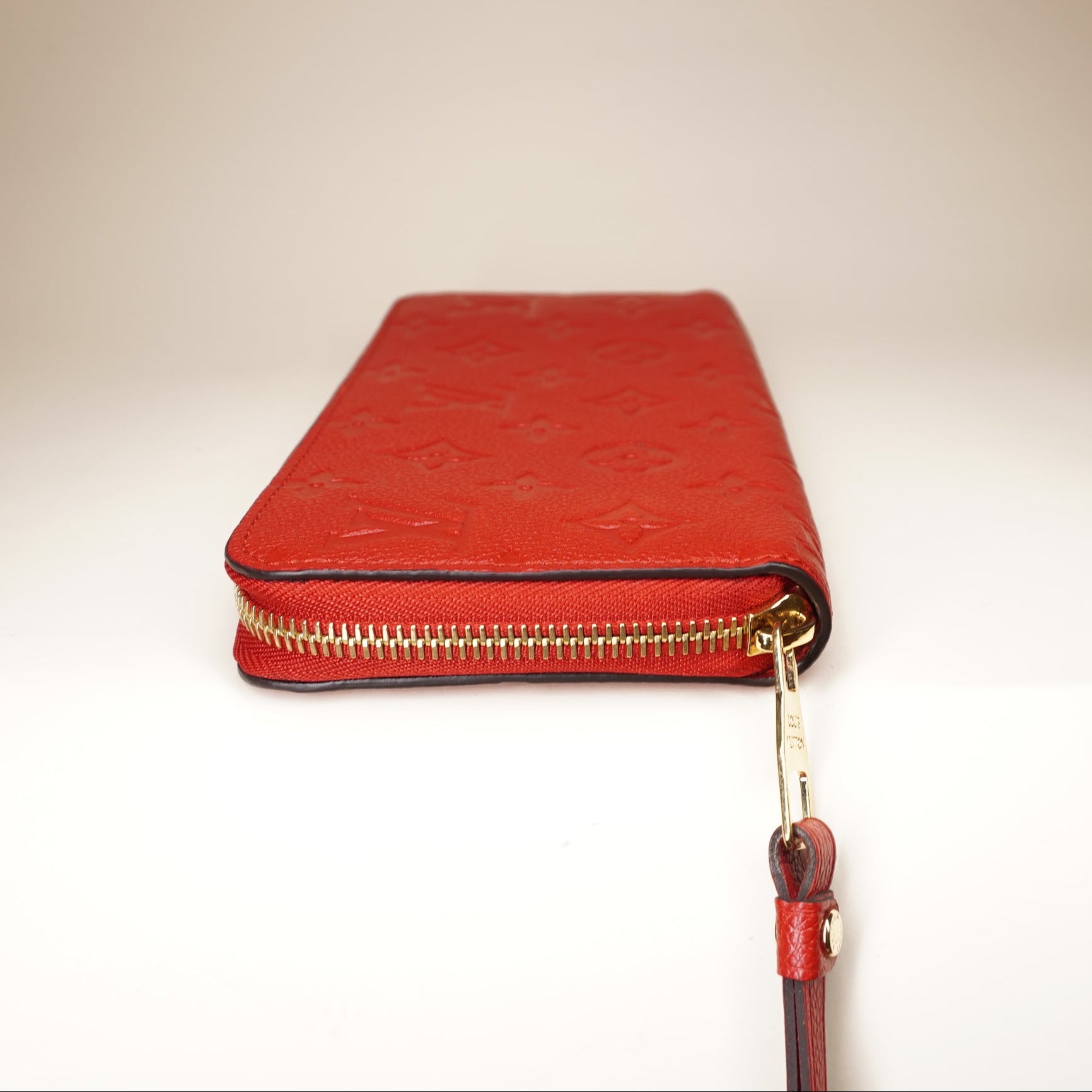 PRE-OWNED LV Empreinte Zippy Long Wallet Red