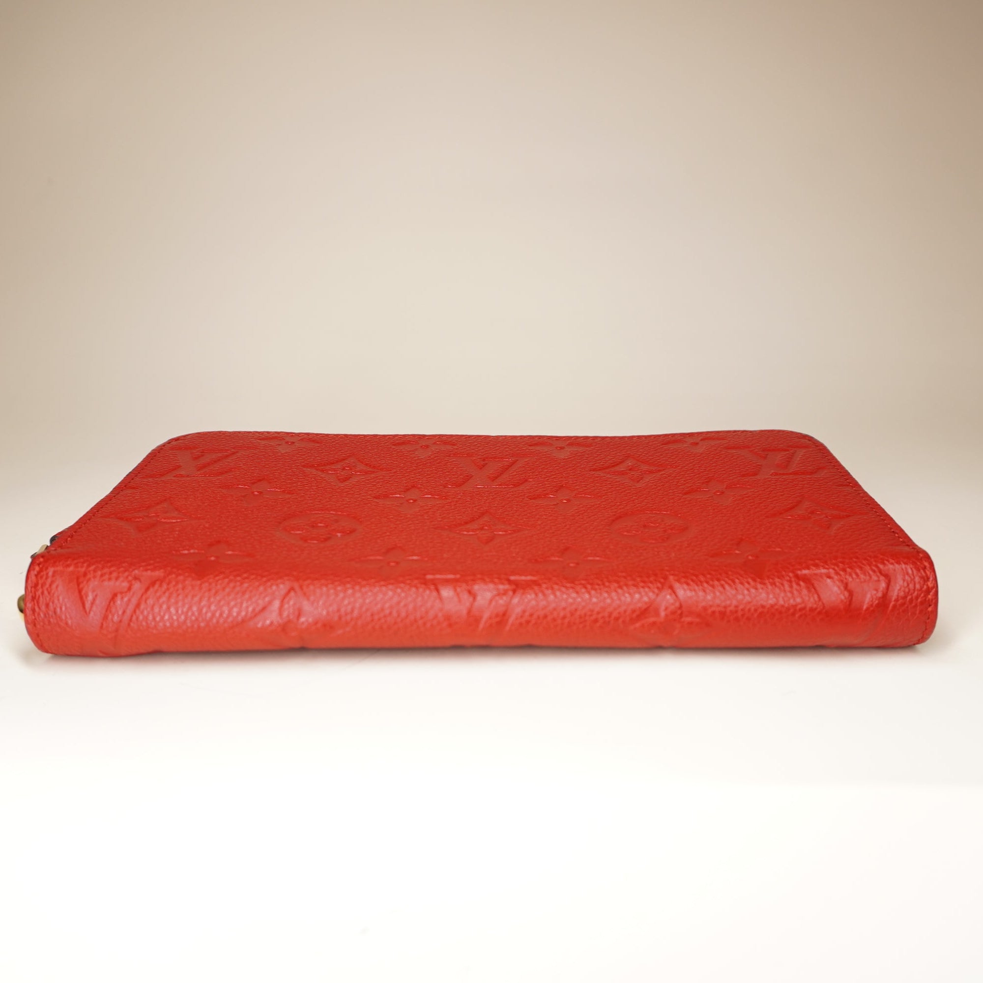 PRE-OWNED LV Empreinte Zippy Long Wallet Red