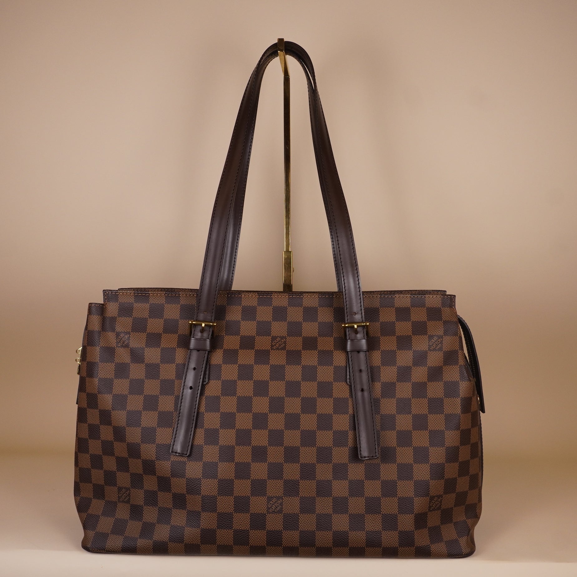 PRE-OWNED LV Damier Ebene Canvas Chelsea Tote Bag