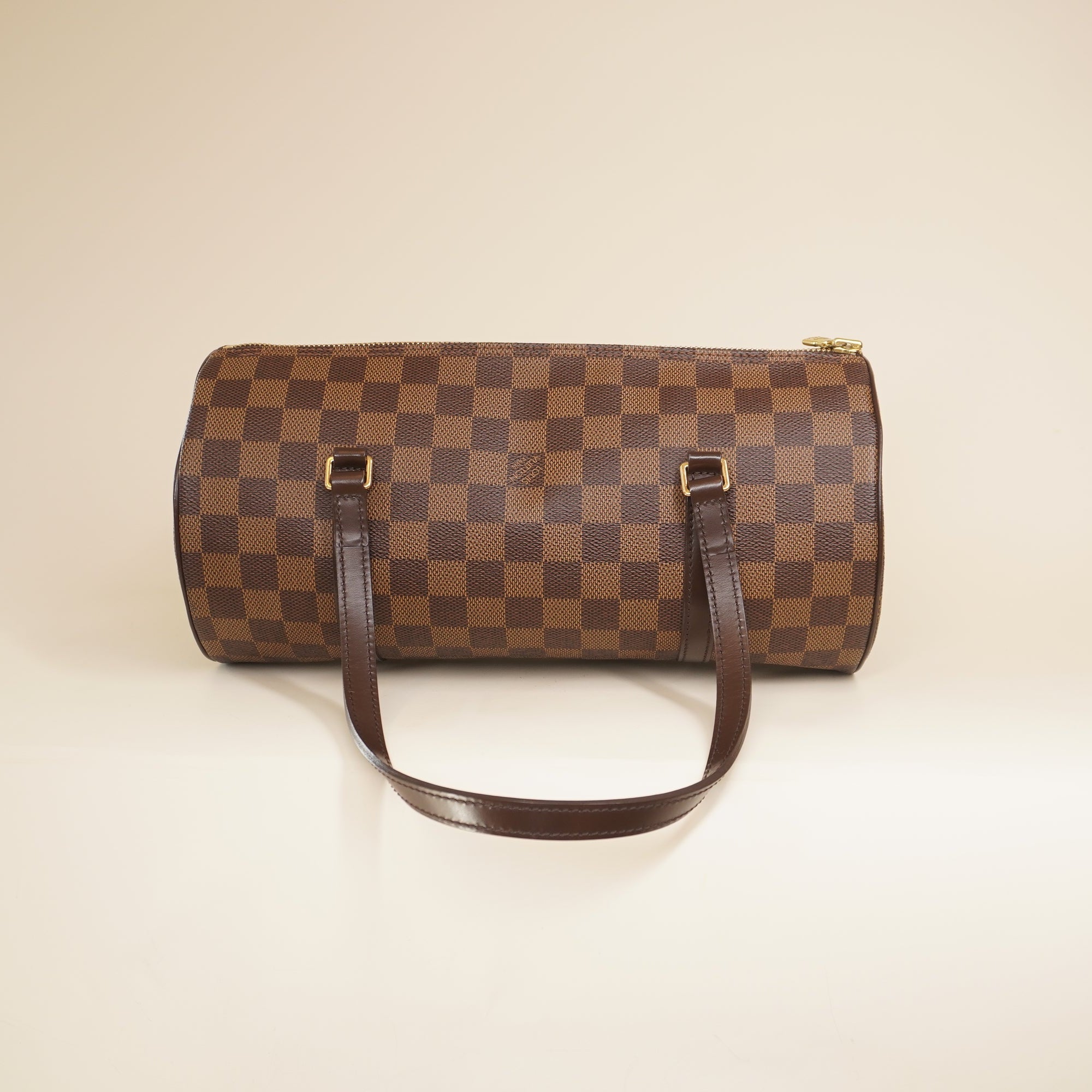 PRE-OWNED LV Damier Ebene Papillon 30 Shoulder Bag