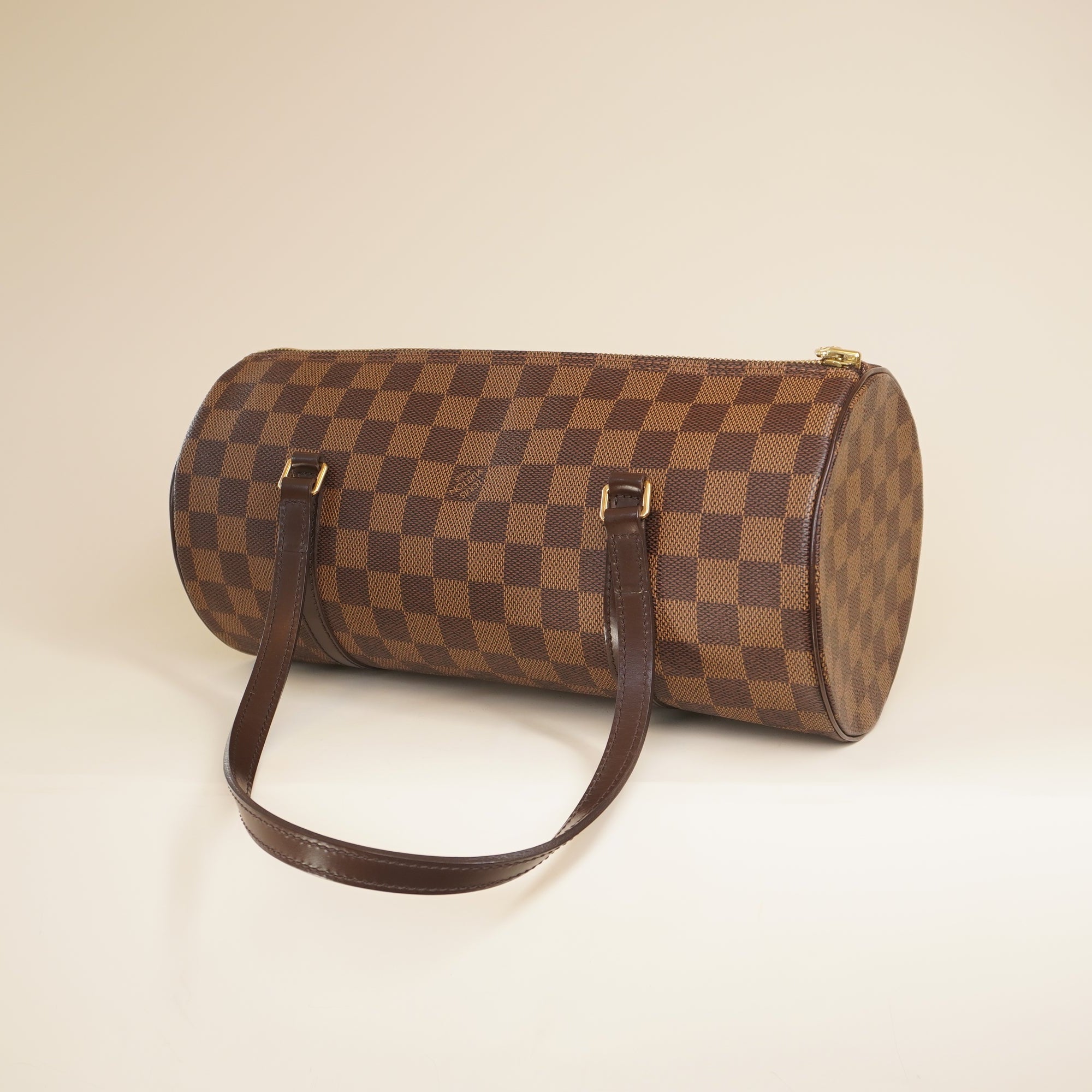 PRE-OWNED LV Damier Ebene Papillon 30 Shoulder Bag