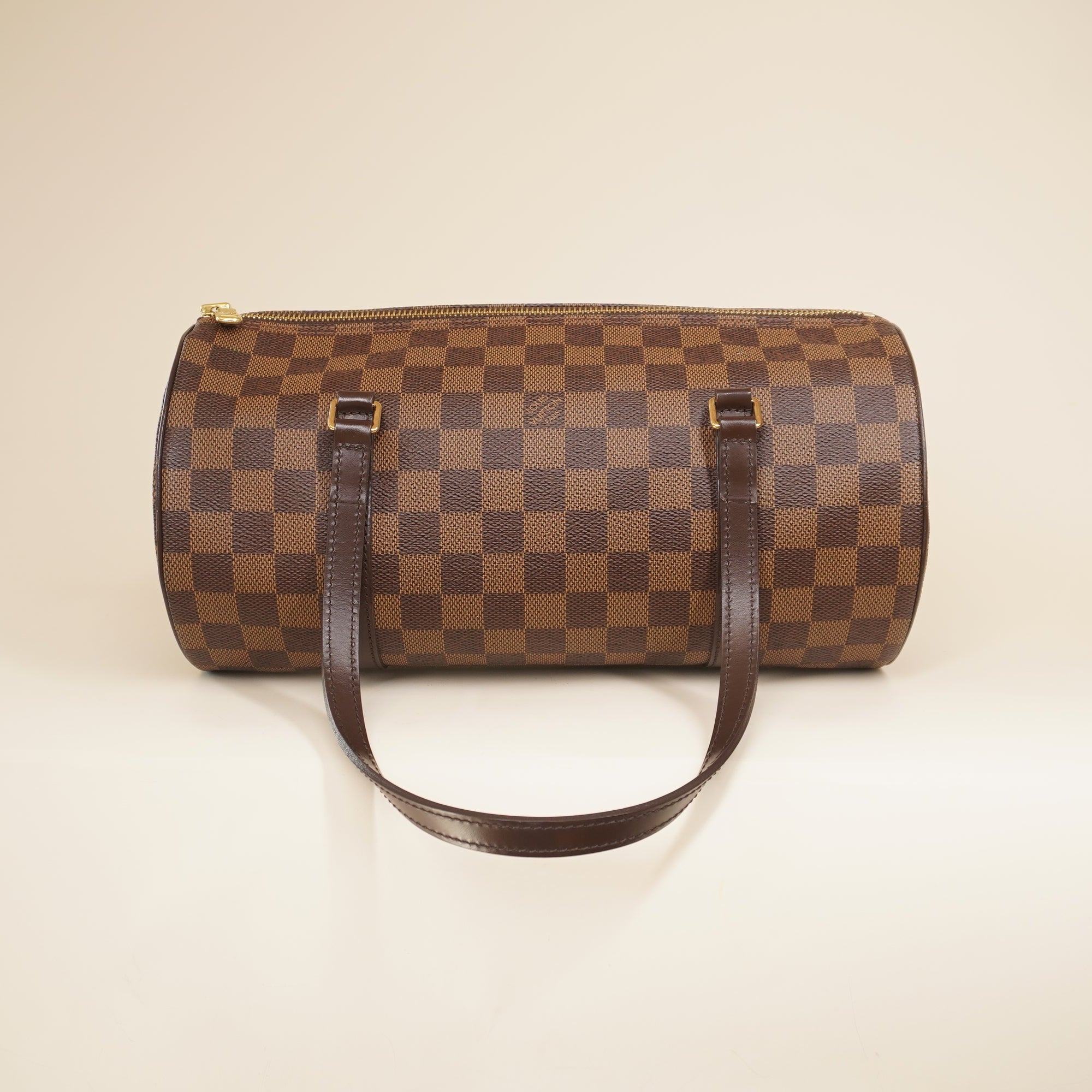 PRE-OWNED LV Damier Ebene Papillon 30 Shoulder Bag