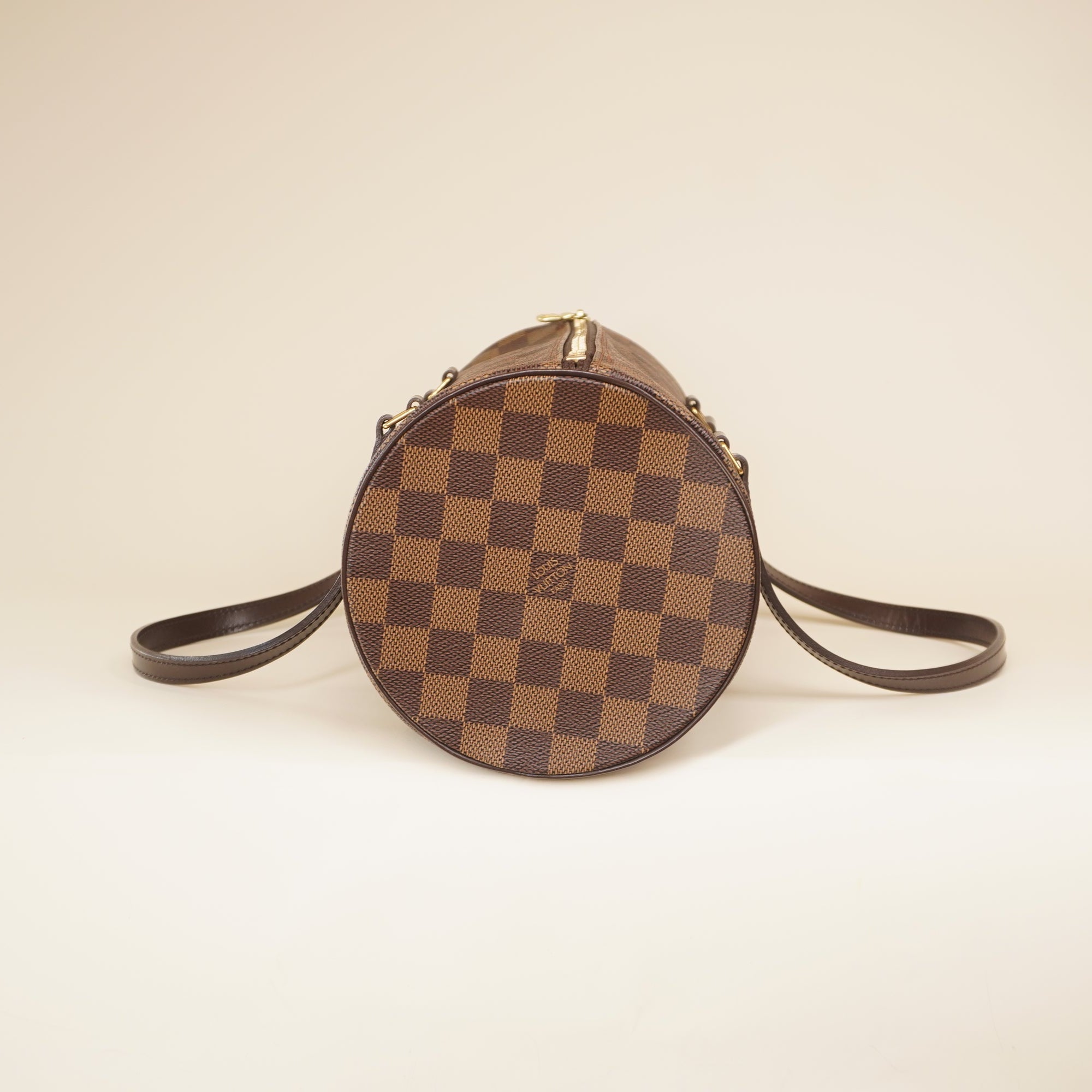 PRE-OWNED LV Damier Ebene Papillon 30 Shoulder Bag