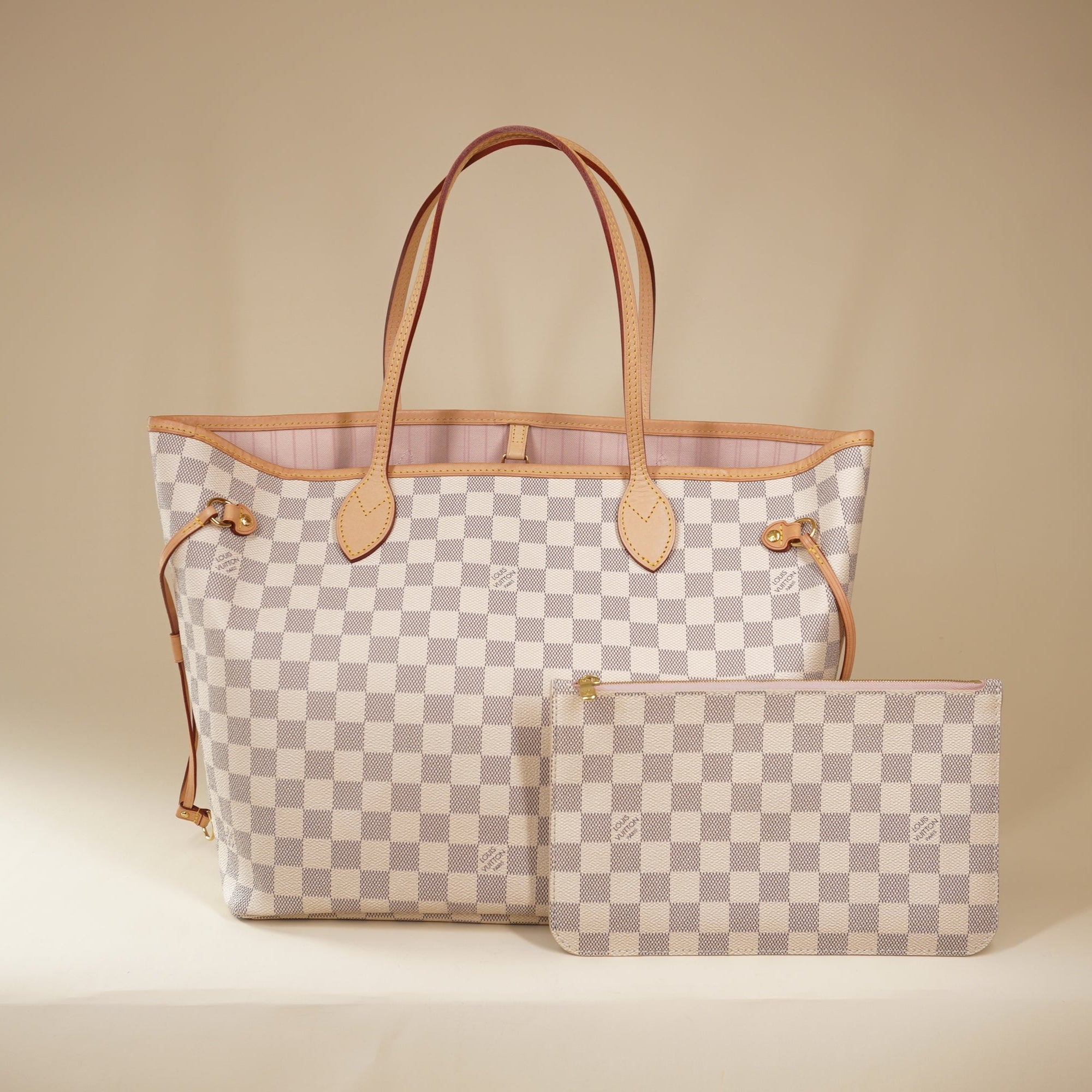 PRE-OWNED Louis Vuitton Damier Neverfull MM