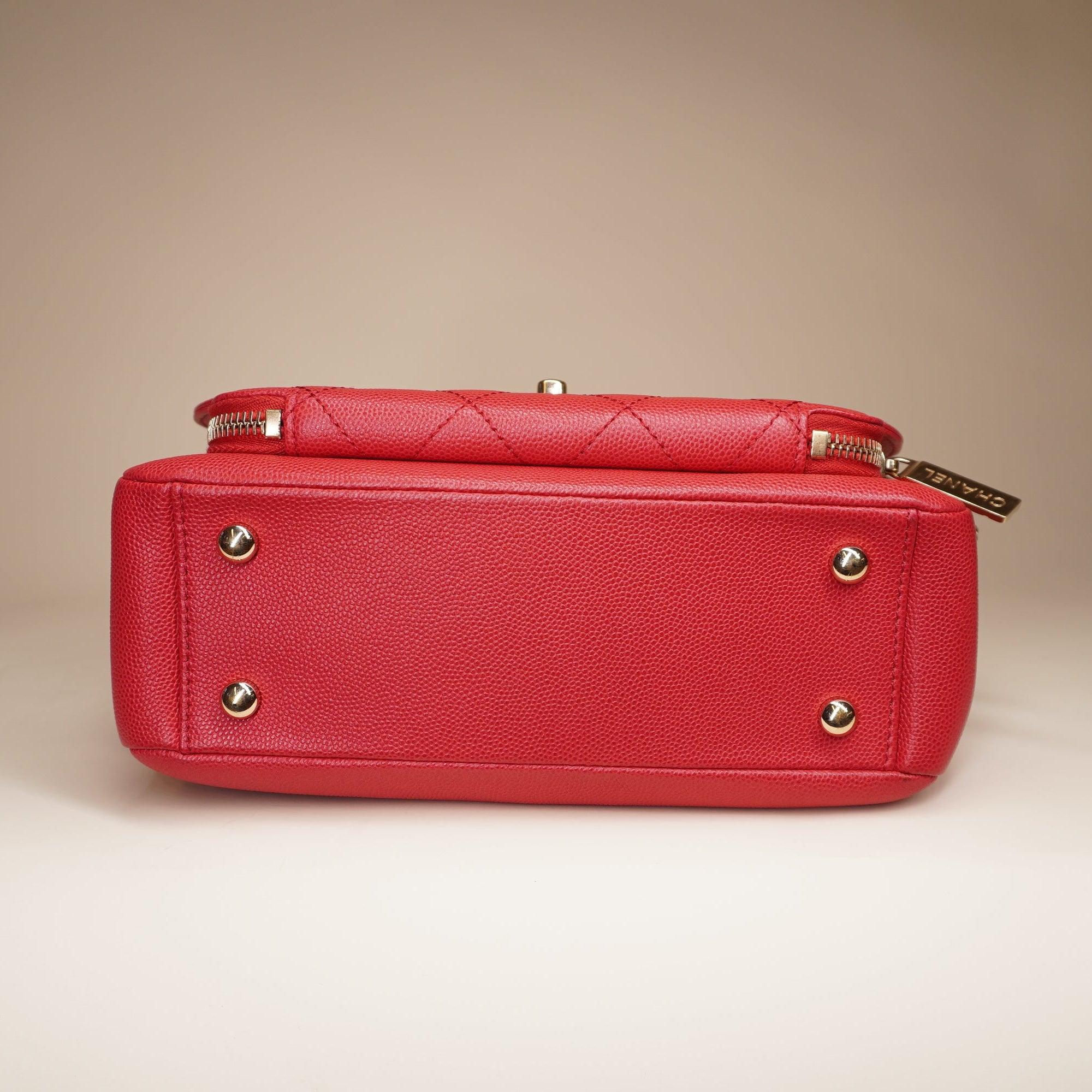 CC Affinity Small Pink Caviar Leather Top Handle Shoulder Bag