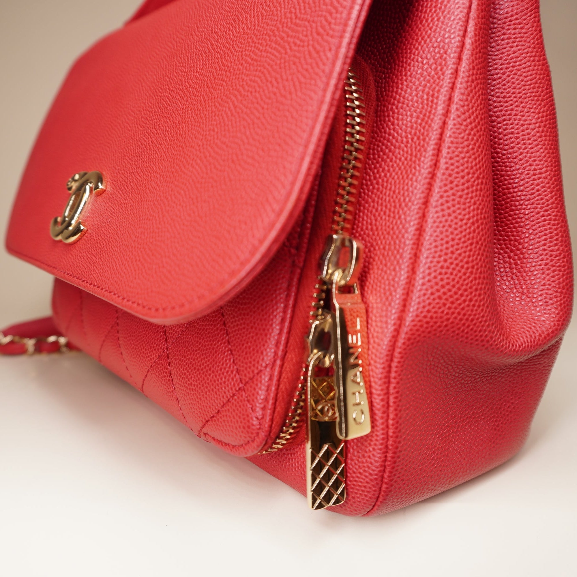 CC Affinity Small Pink Caviar Leather Top Handle Shoulder Bag