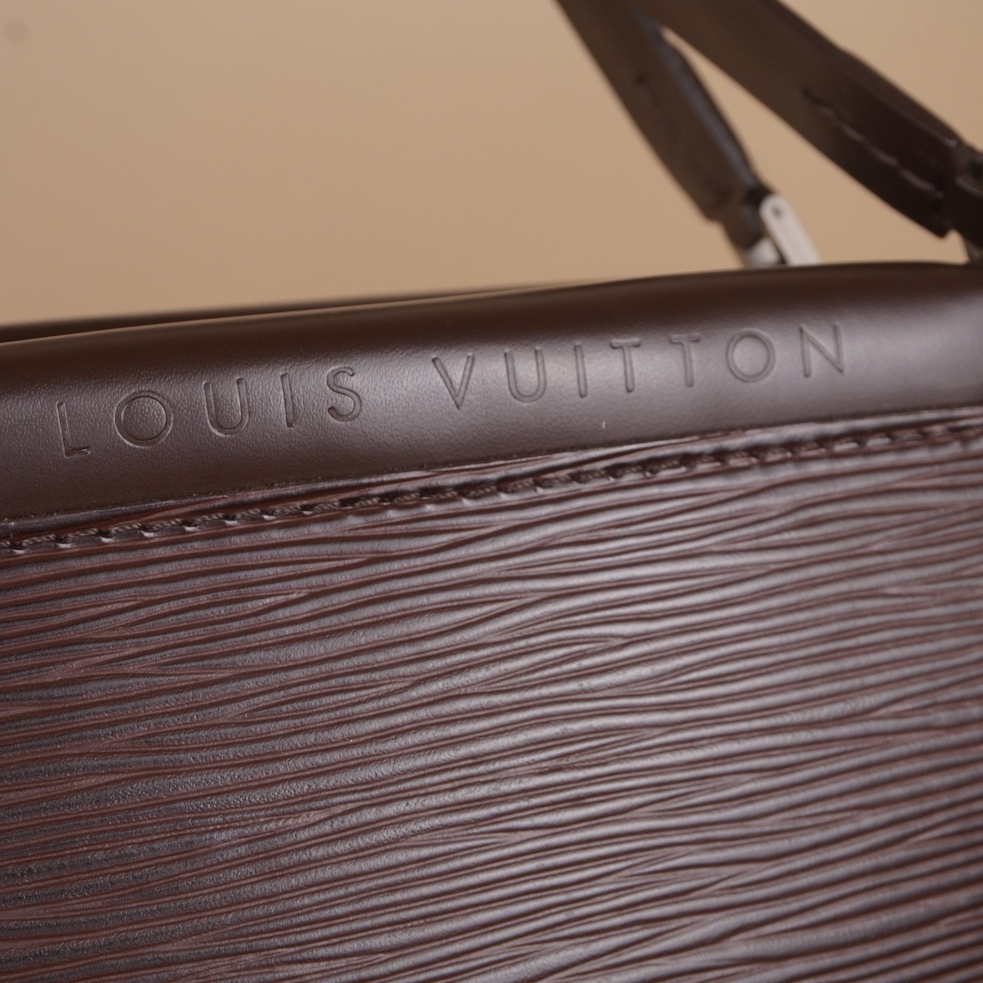 PRE-OWNED LV Moka Epi Leather Figari PM Bag