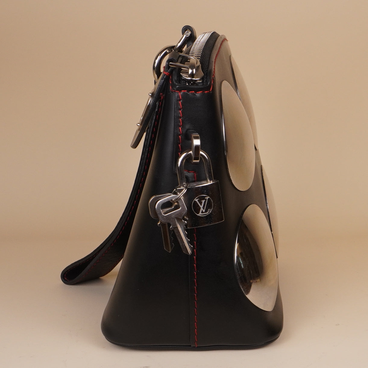 PRE-OWNED LV Suhari Mini Lockit Hand Bag Black