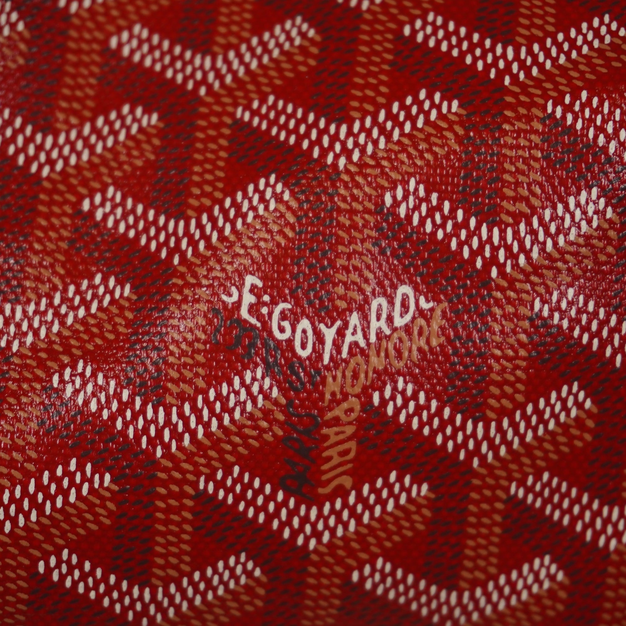 PRE-OWNED Goyardine Saint Louis GM Red Shoulder Bag 